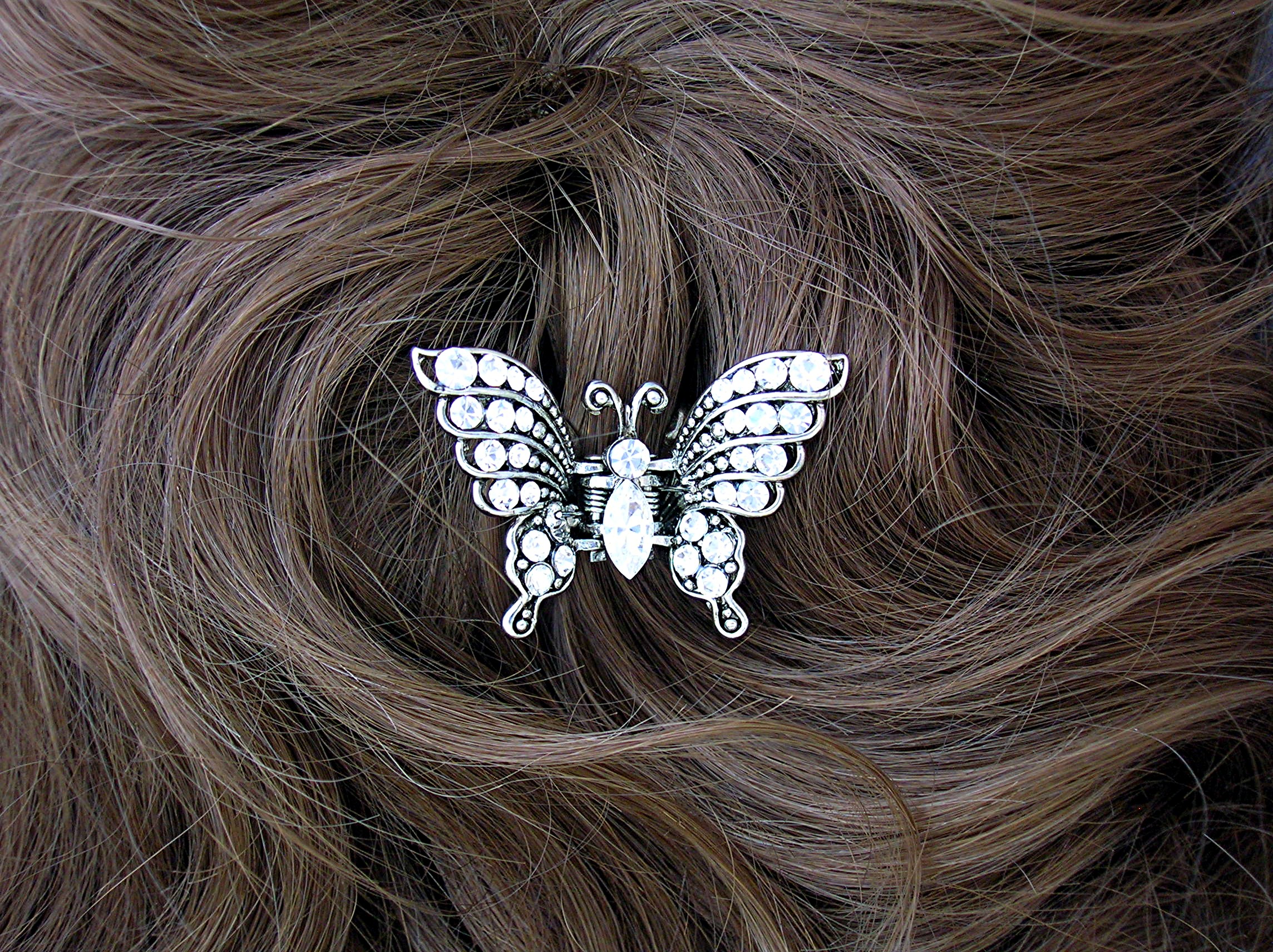 Crystal Butterfly Hair Clip
