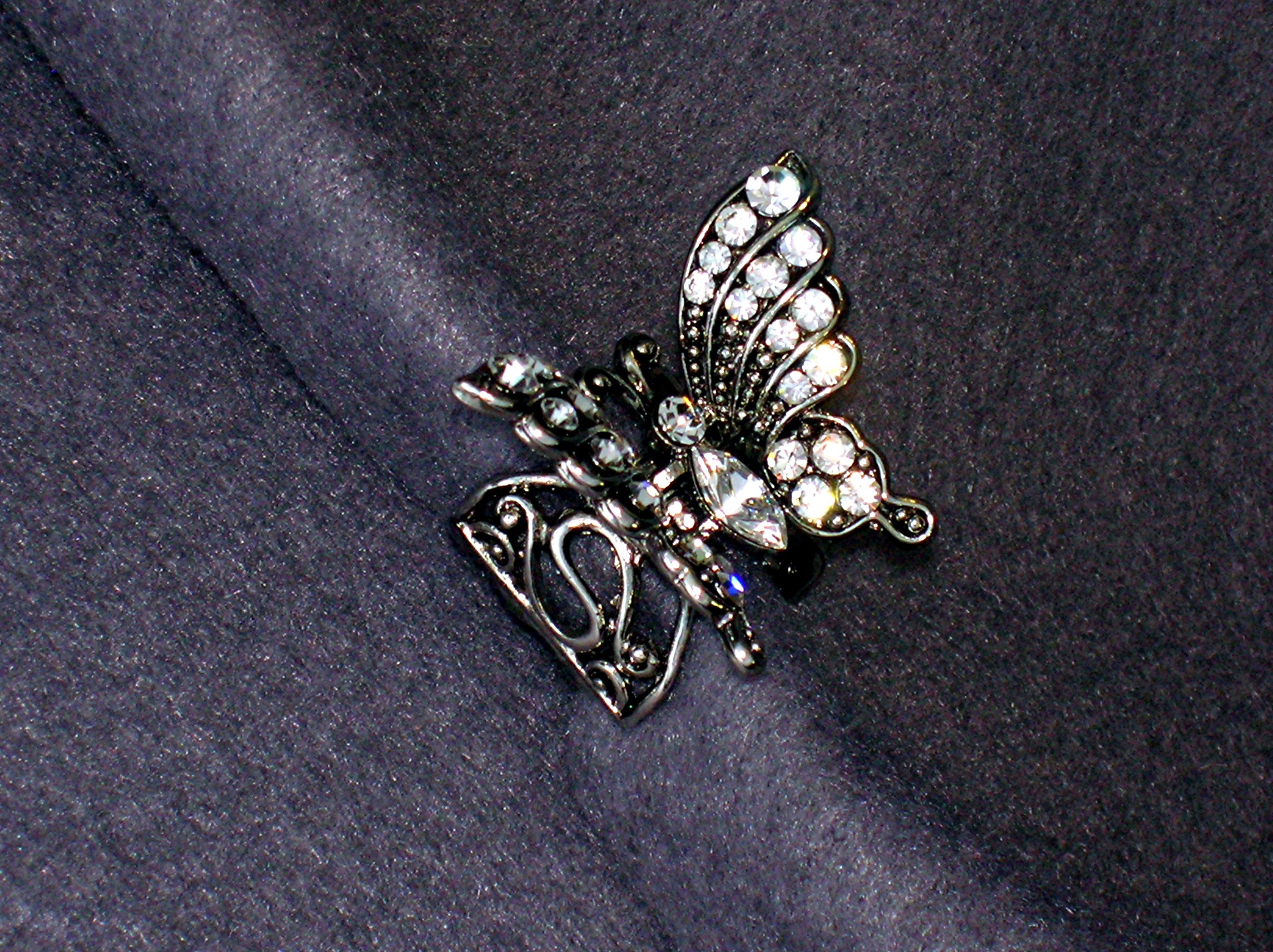 Crystal Butterfly Hair Clip