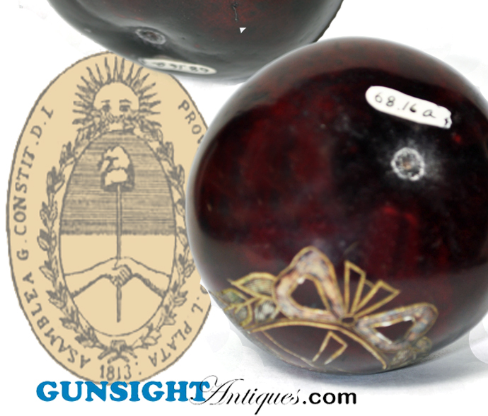 Silver Mounted / Decorated -  Antique DRINKING GOURD
