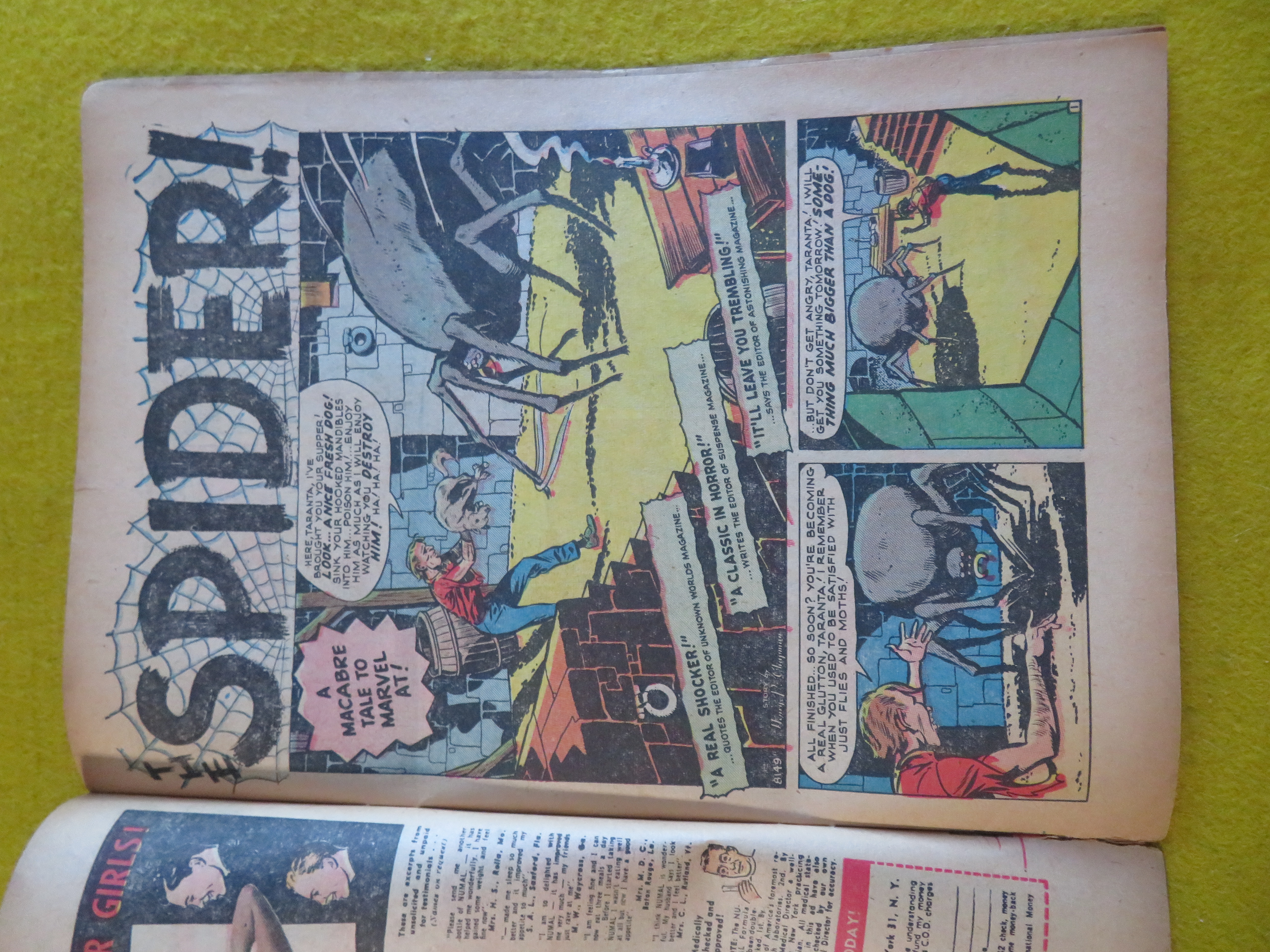 Marvel Tales Comic June 1951 Man Who Died Twice