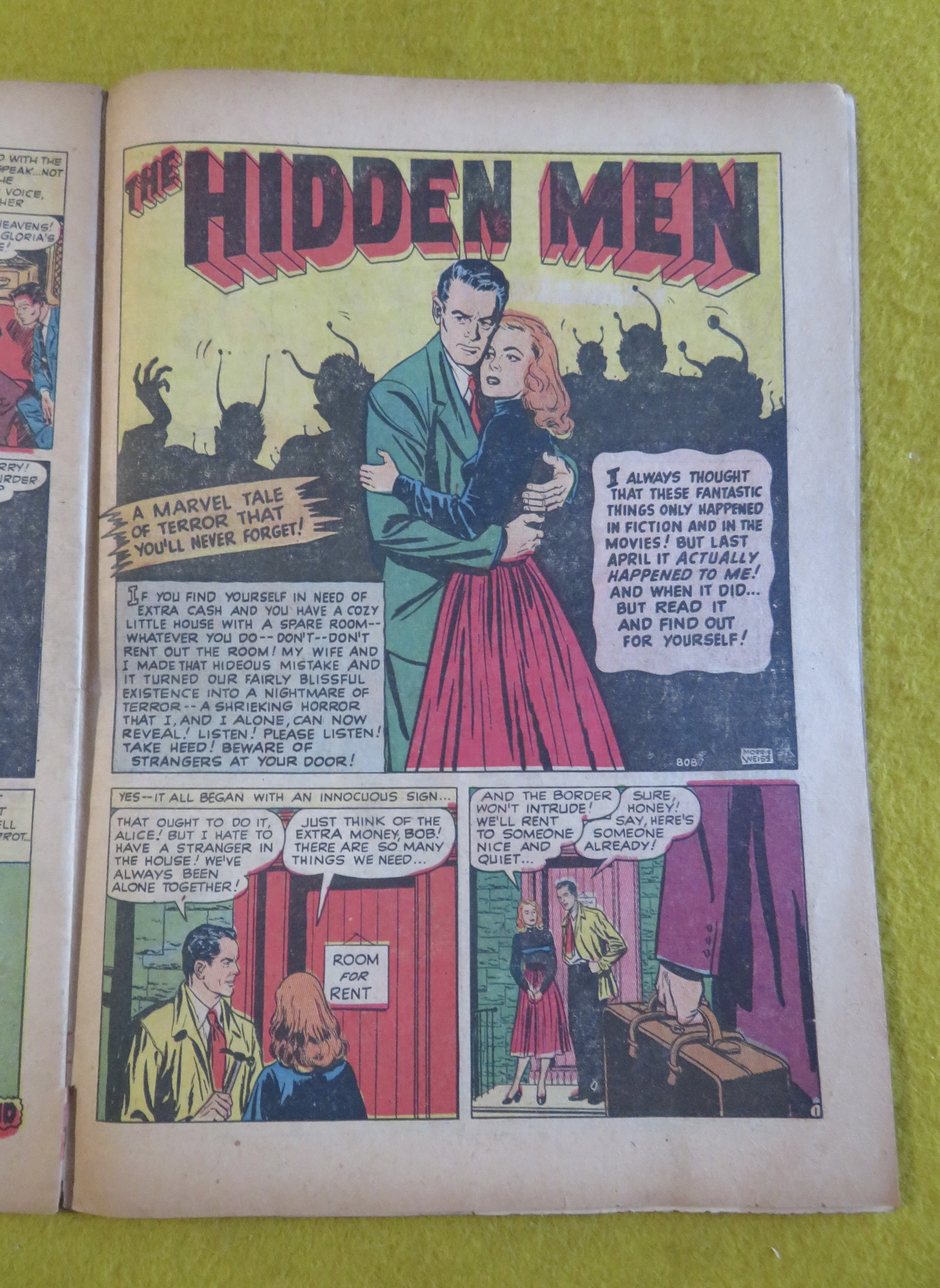 Marvel Tales Comic June 1951 Man Who Died Twice