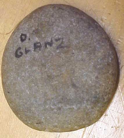 Native American Hand Painted Stone Signed