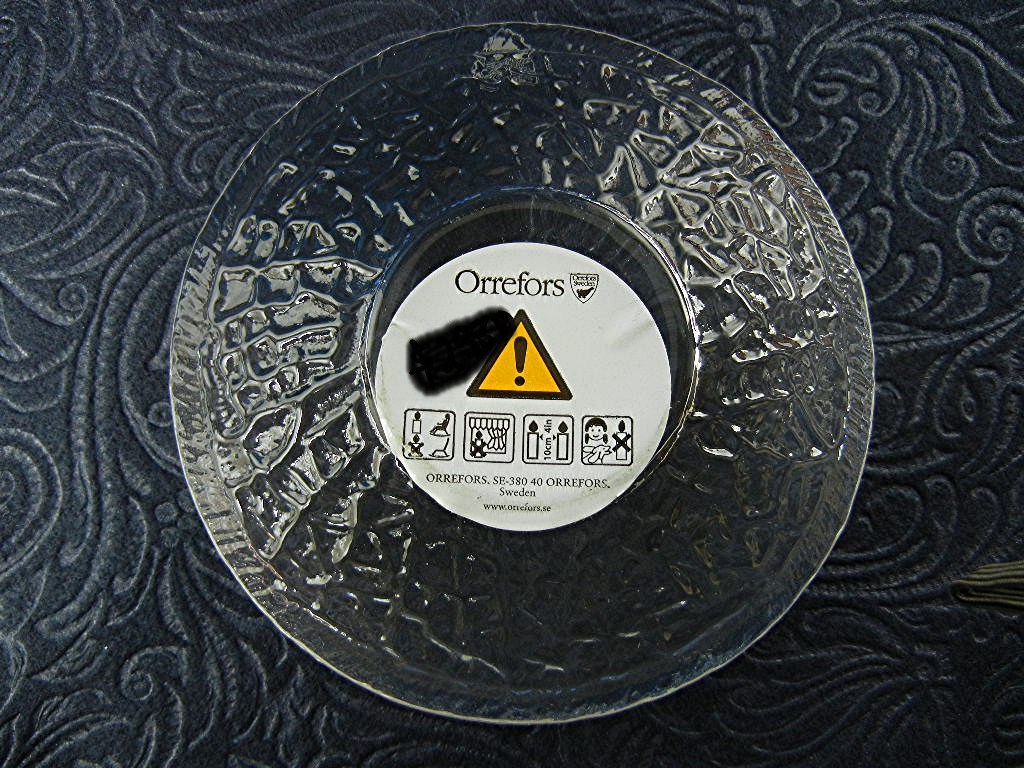 Orrefors Discus Votive Candle Holder
