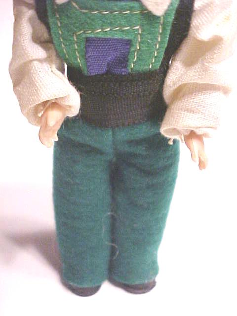 Dutch Boy Dolls Ethnic Wood Shoes Miniature 2 PC