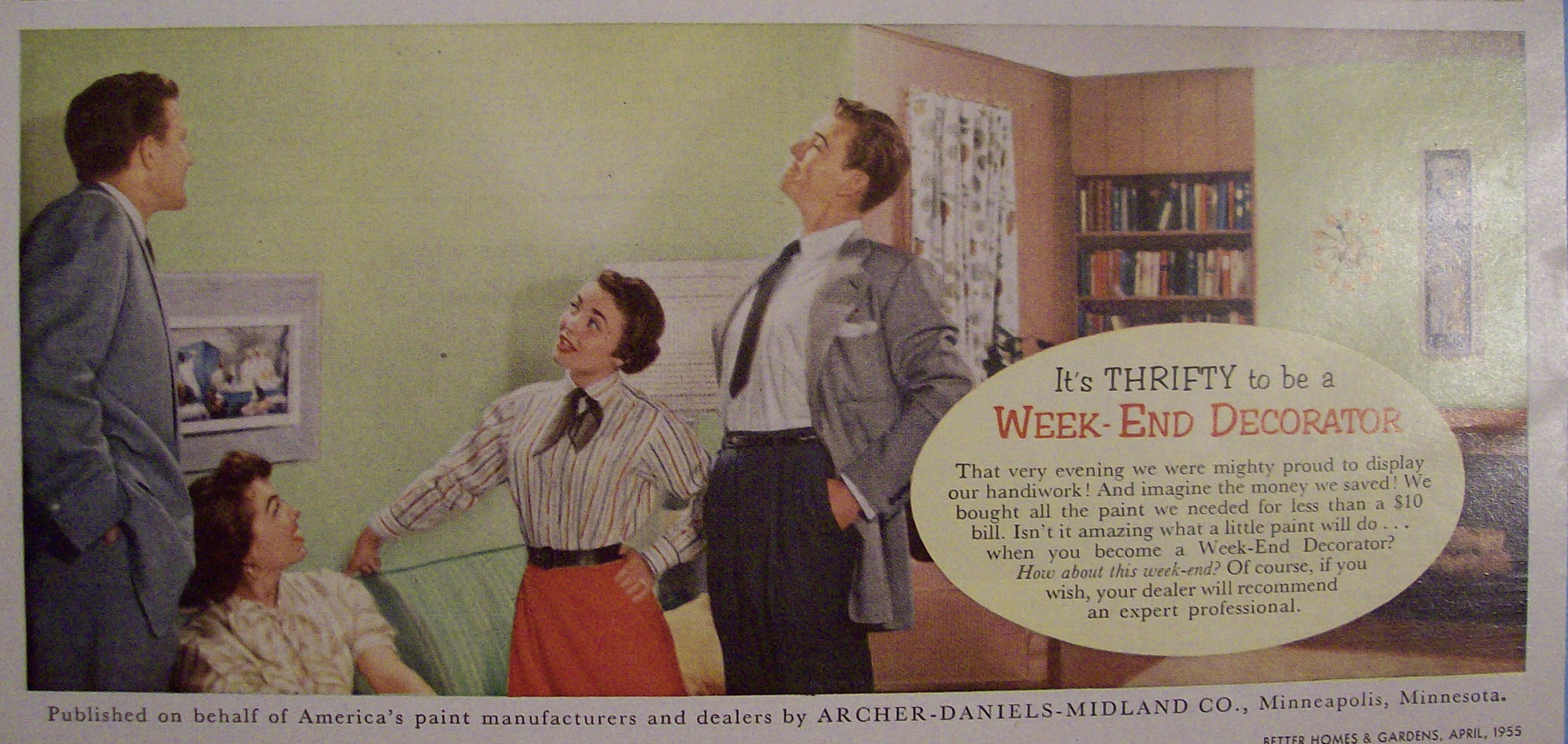 Vintage Ad: 1955 Week - End Decorator