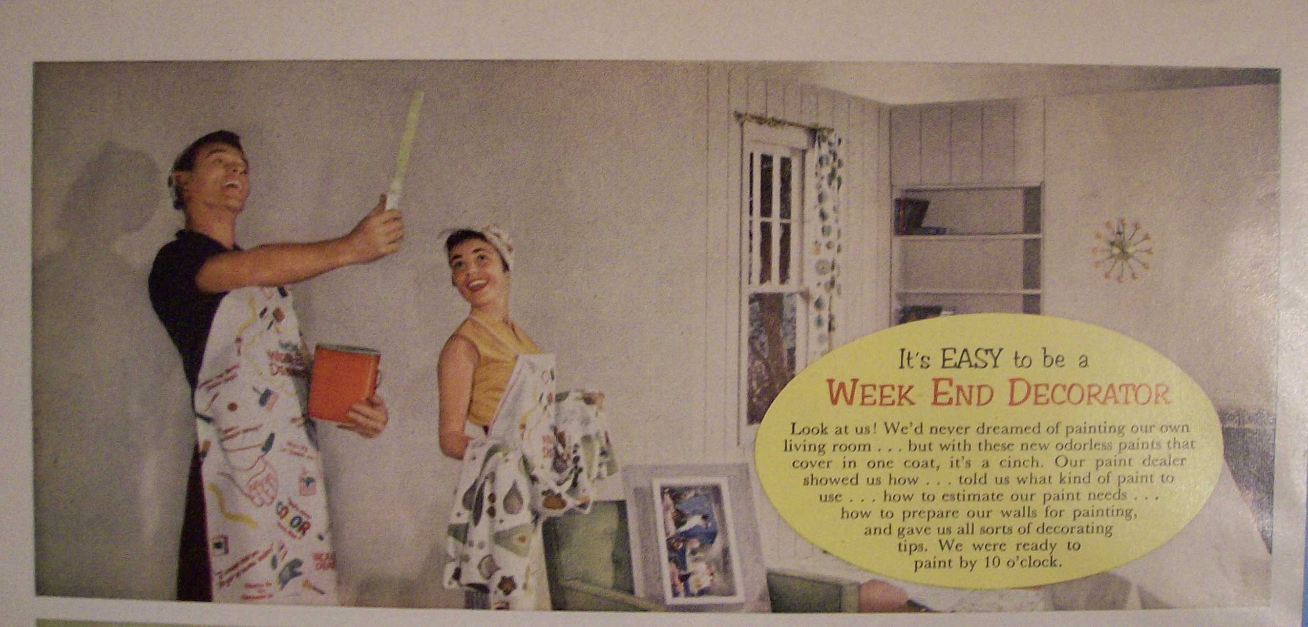 Vintage Ad: 1955 Week - End Decorator