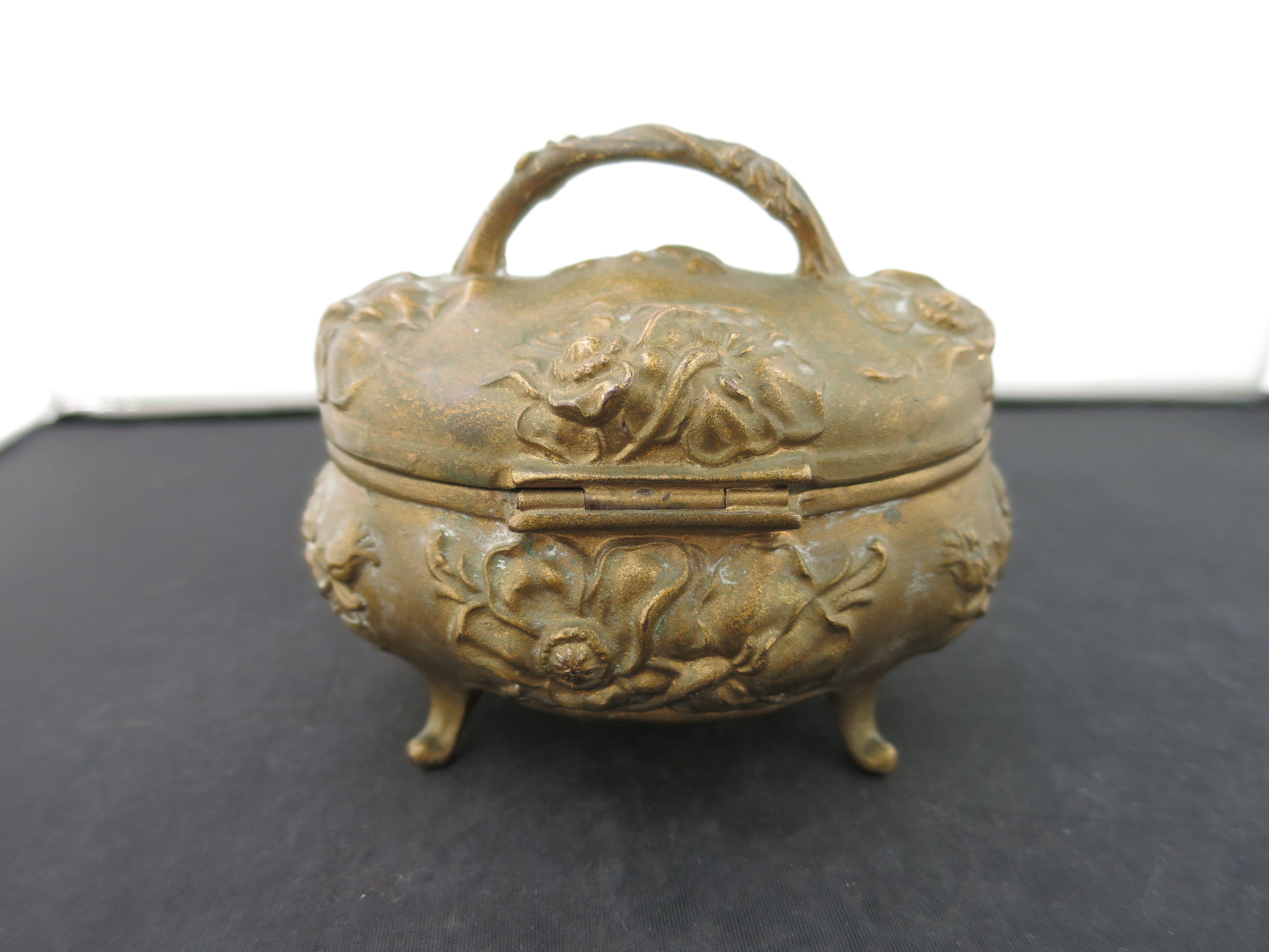 Art Nouveau Dresser Box Jewelry Casket Trademark J B Signifies