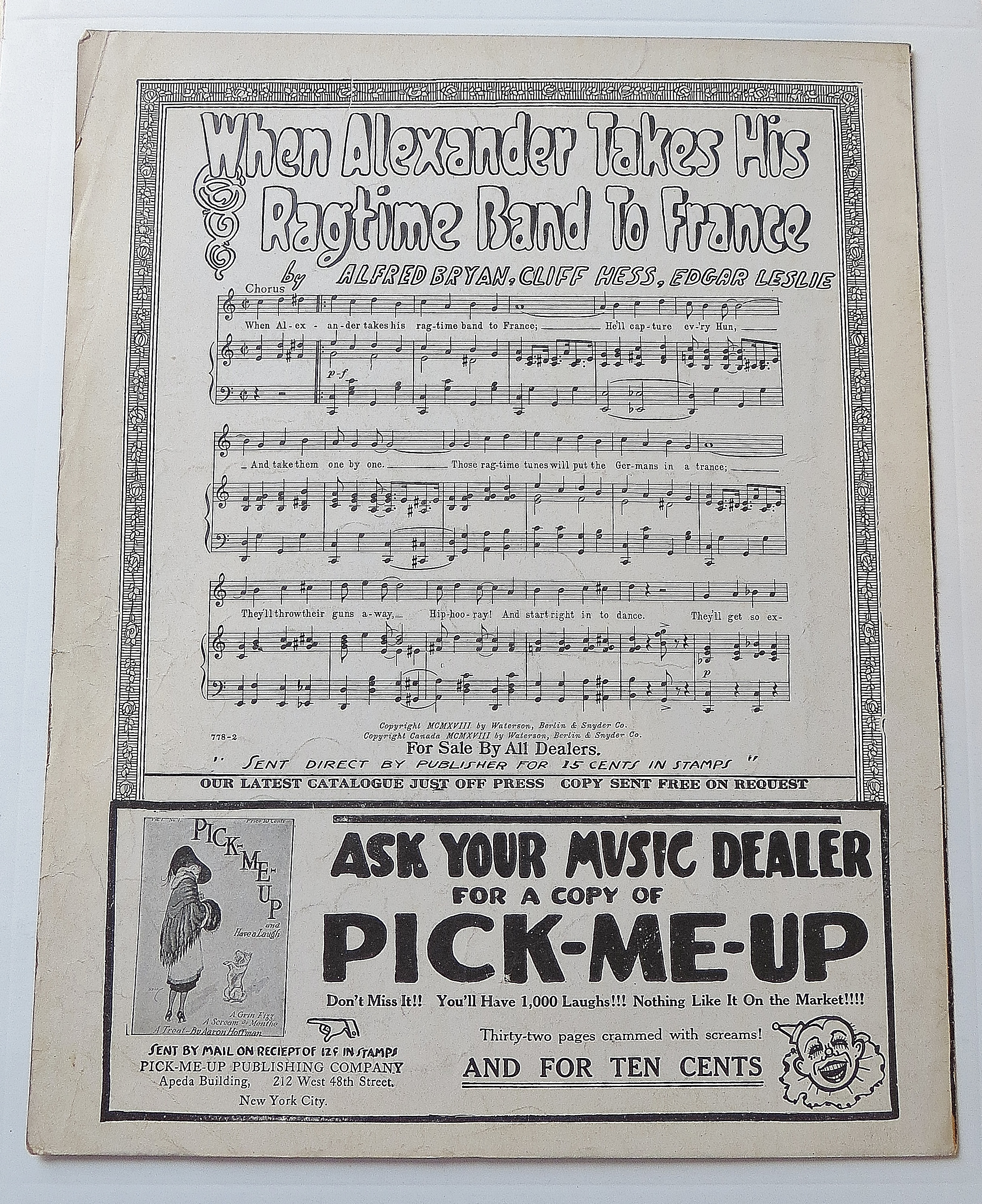 1918 They Were All Out Of Step But Jim