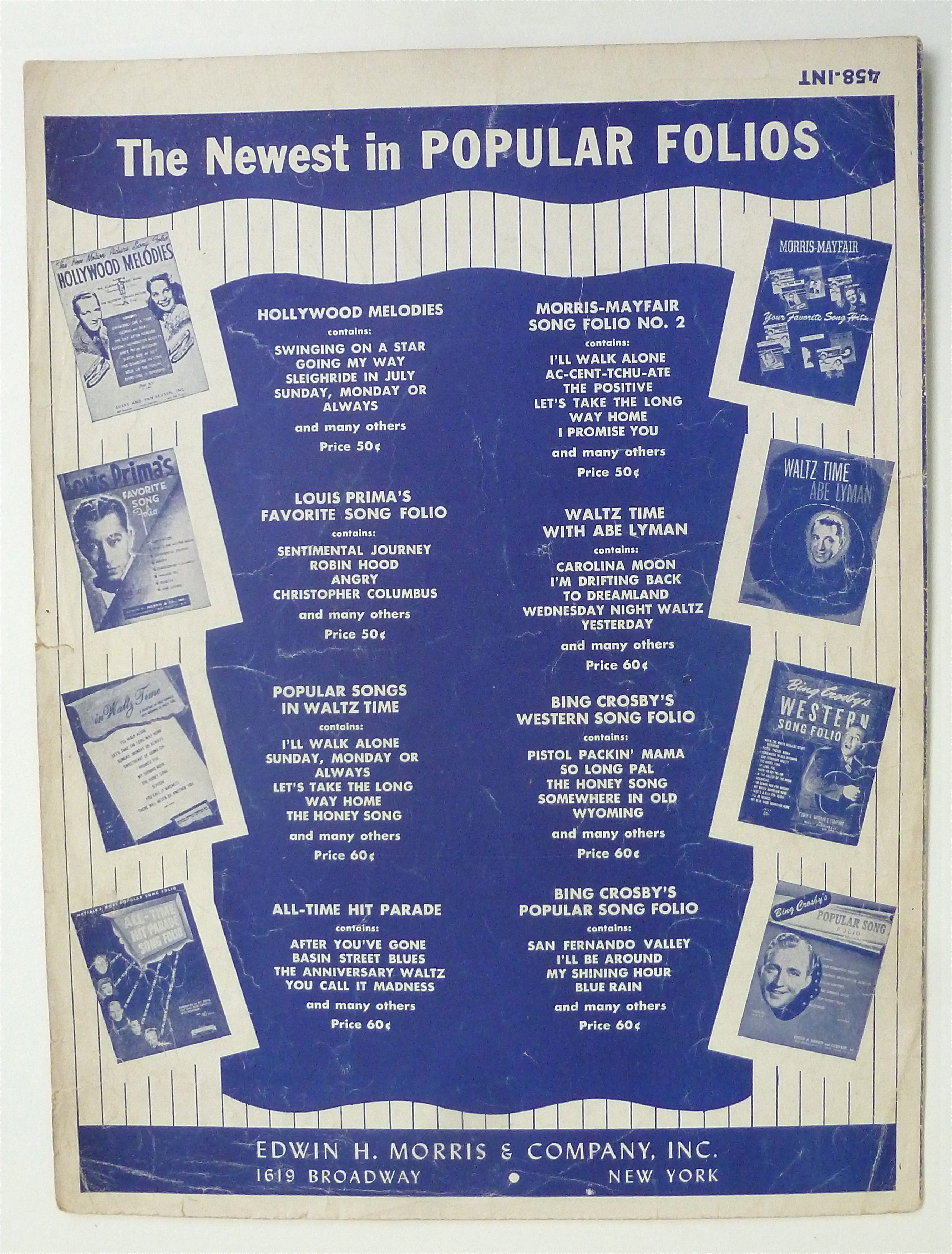 Sheet Music For 1945 Let It Snow Let It Snow