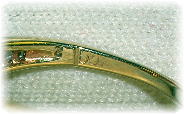 14 K Gold 2 ct Oval Moissanite and Diamond Ring . . . .