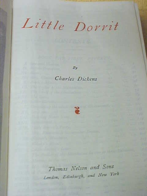Dickens Little Dorrit Leather 1900's