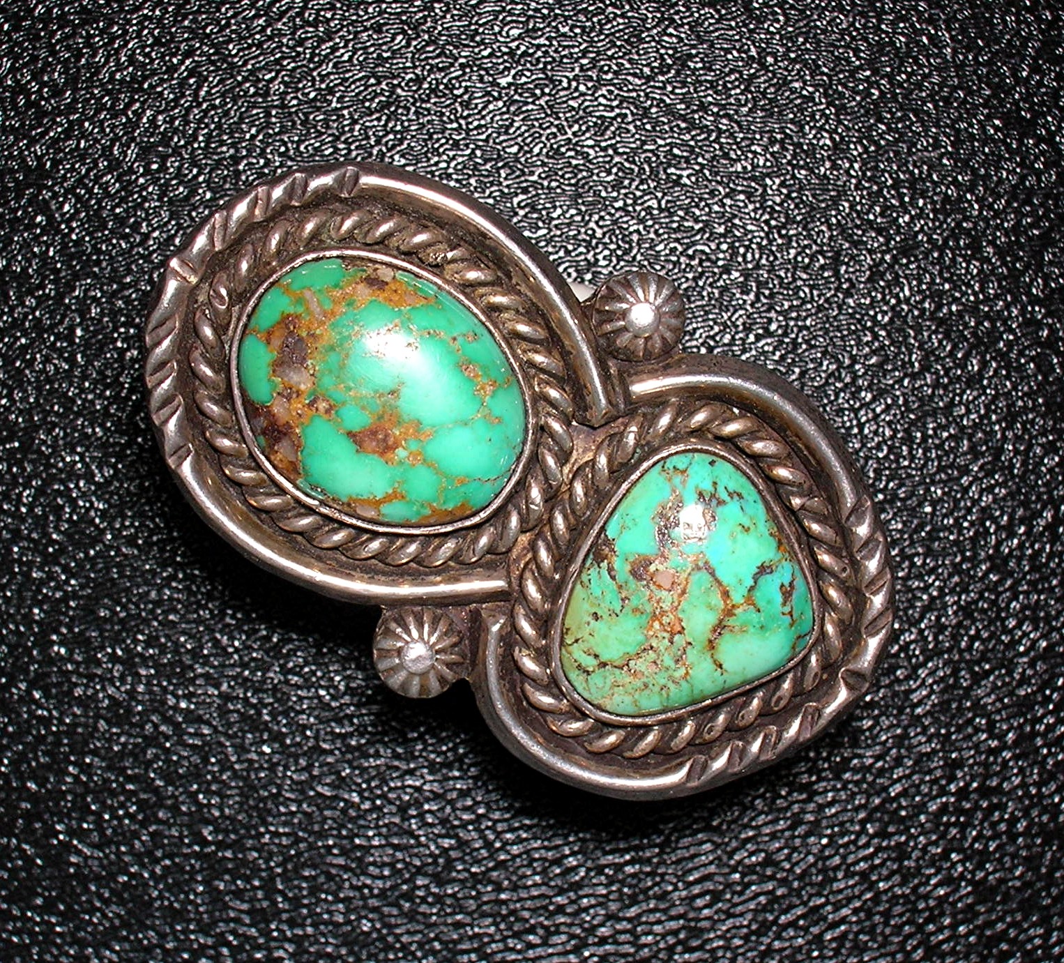 Navajo Carico Lake Turquoise Sterling Silver Ring
