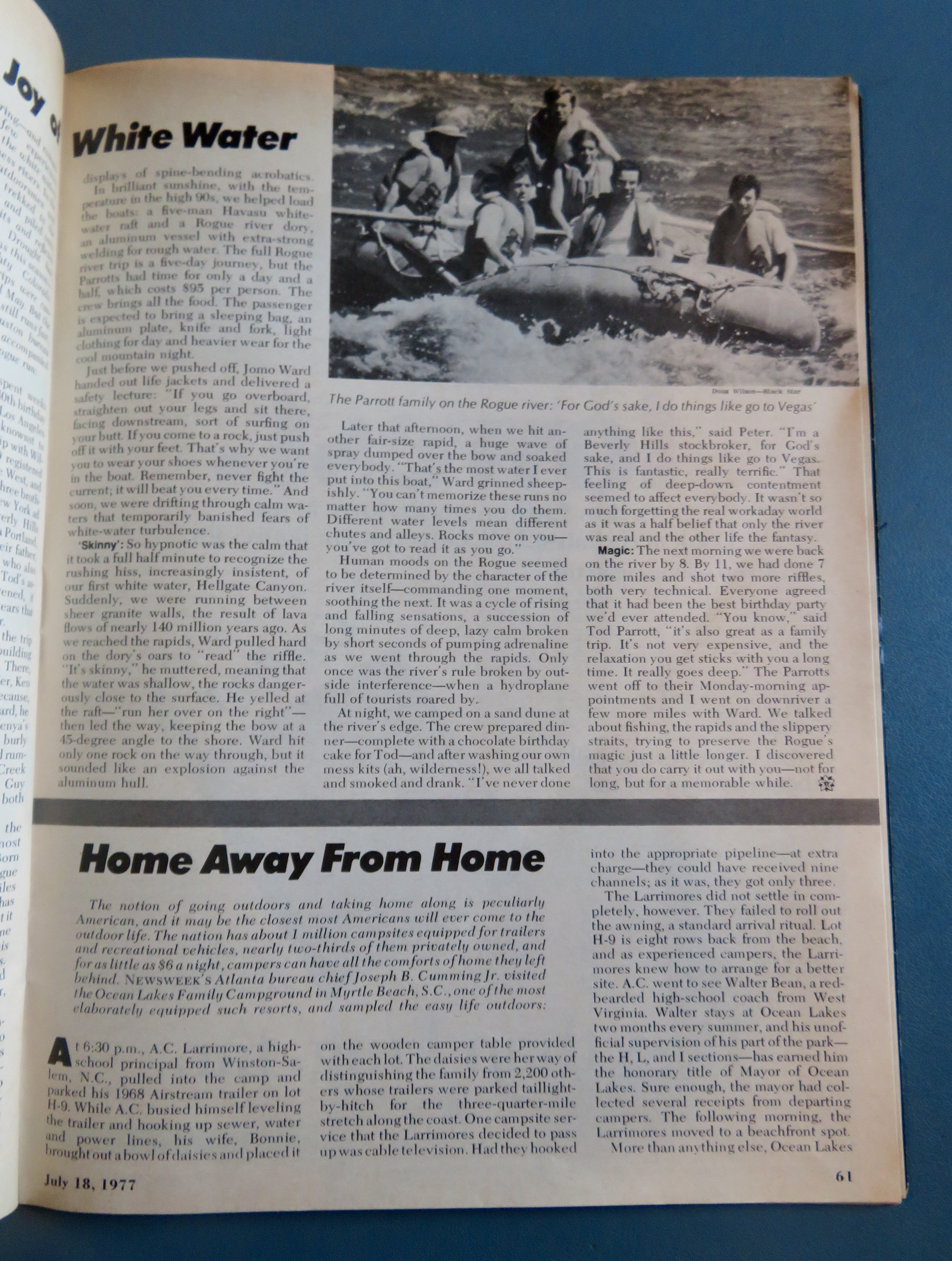 Newsweek Magazine July 18, 1977 Life Outdoors