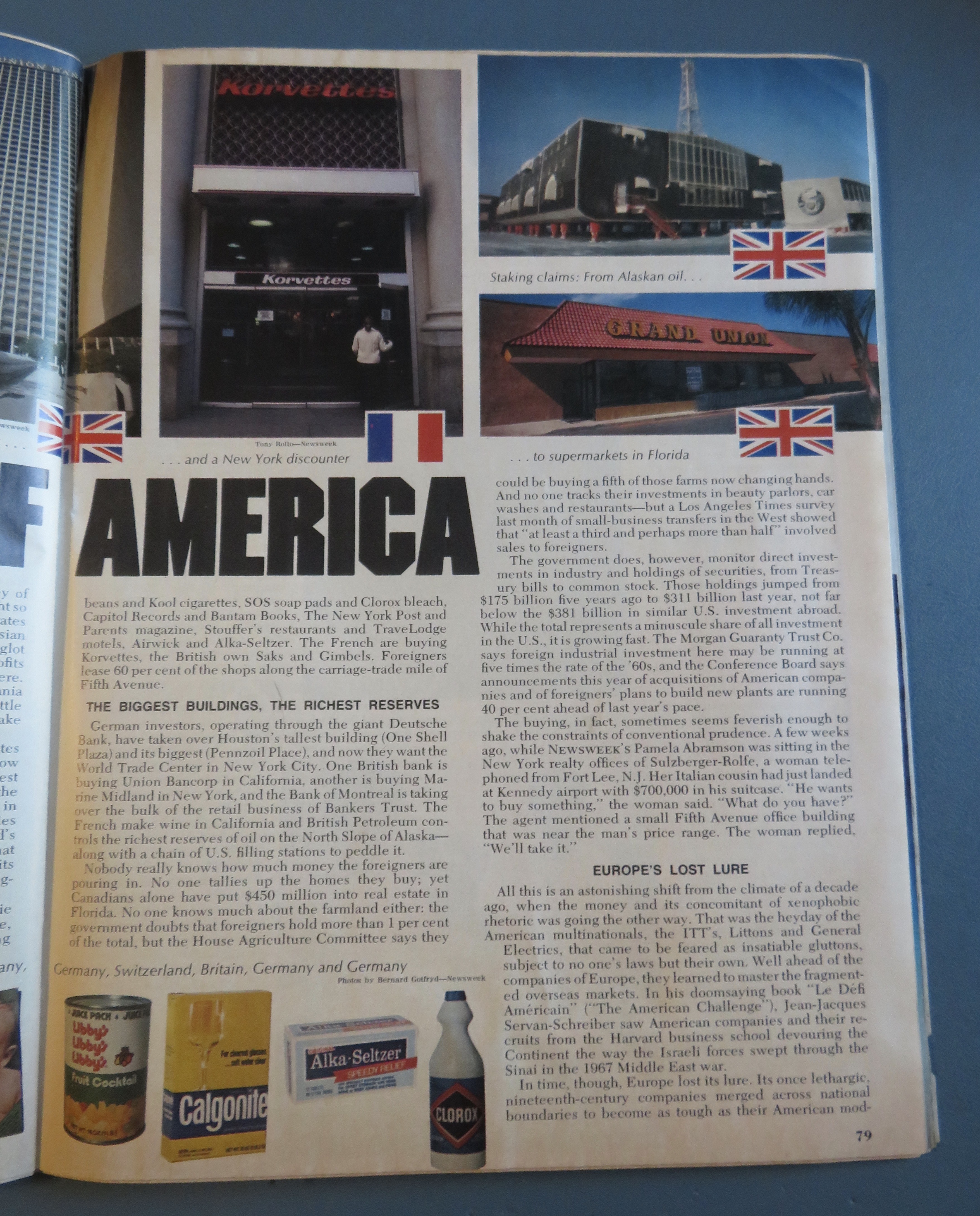 Newsweek Magazine November 27, 1978 Buying Of America