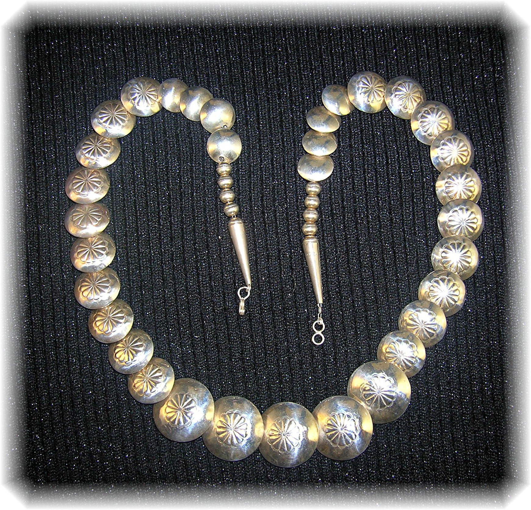 Native American Sterling Silver Reversible Necklace