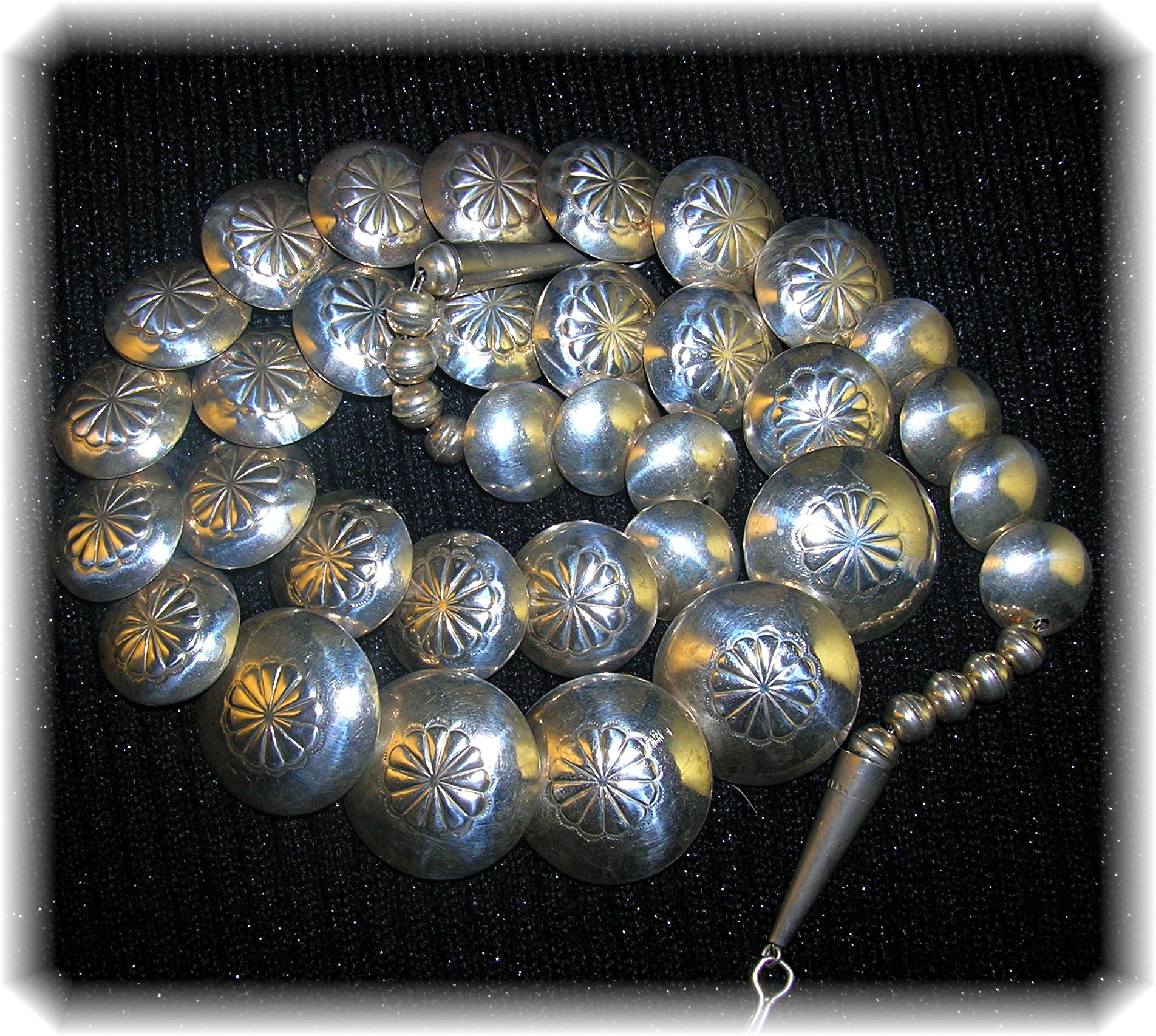 Native American Sterling Silver Reversible Necklace