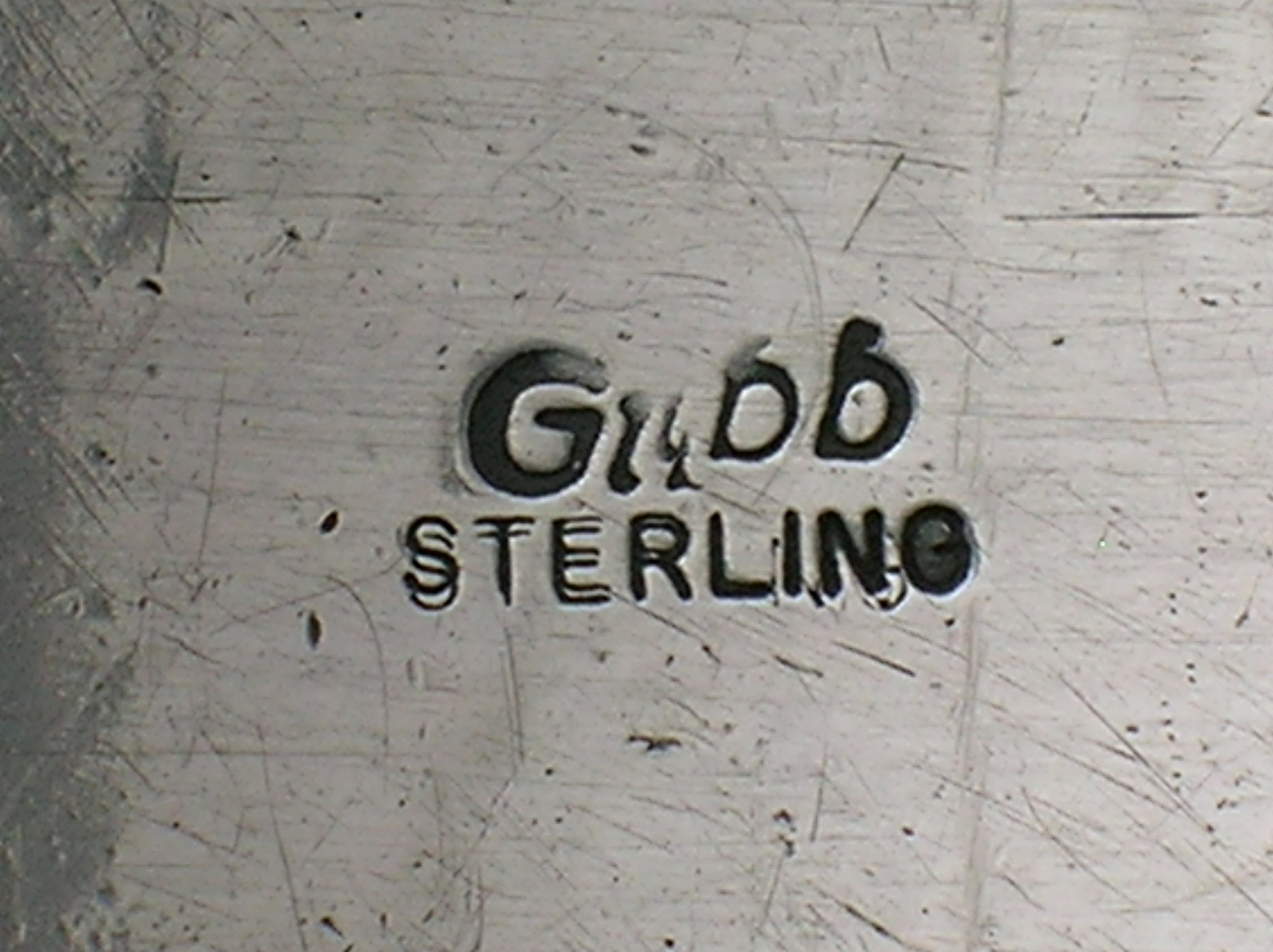 Native American Sterling Silver Signed GIBB  Cuff