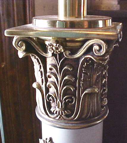Stiffel Torchere Lamps Brass Pair Exquisite