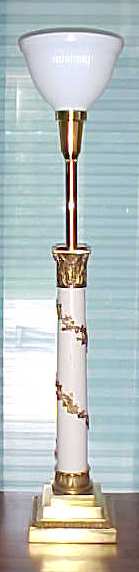 Stiffel Torchere Lamps Brass Pair Exquisite