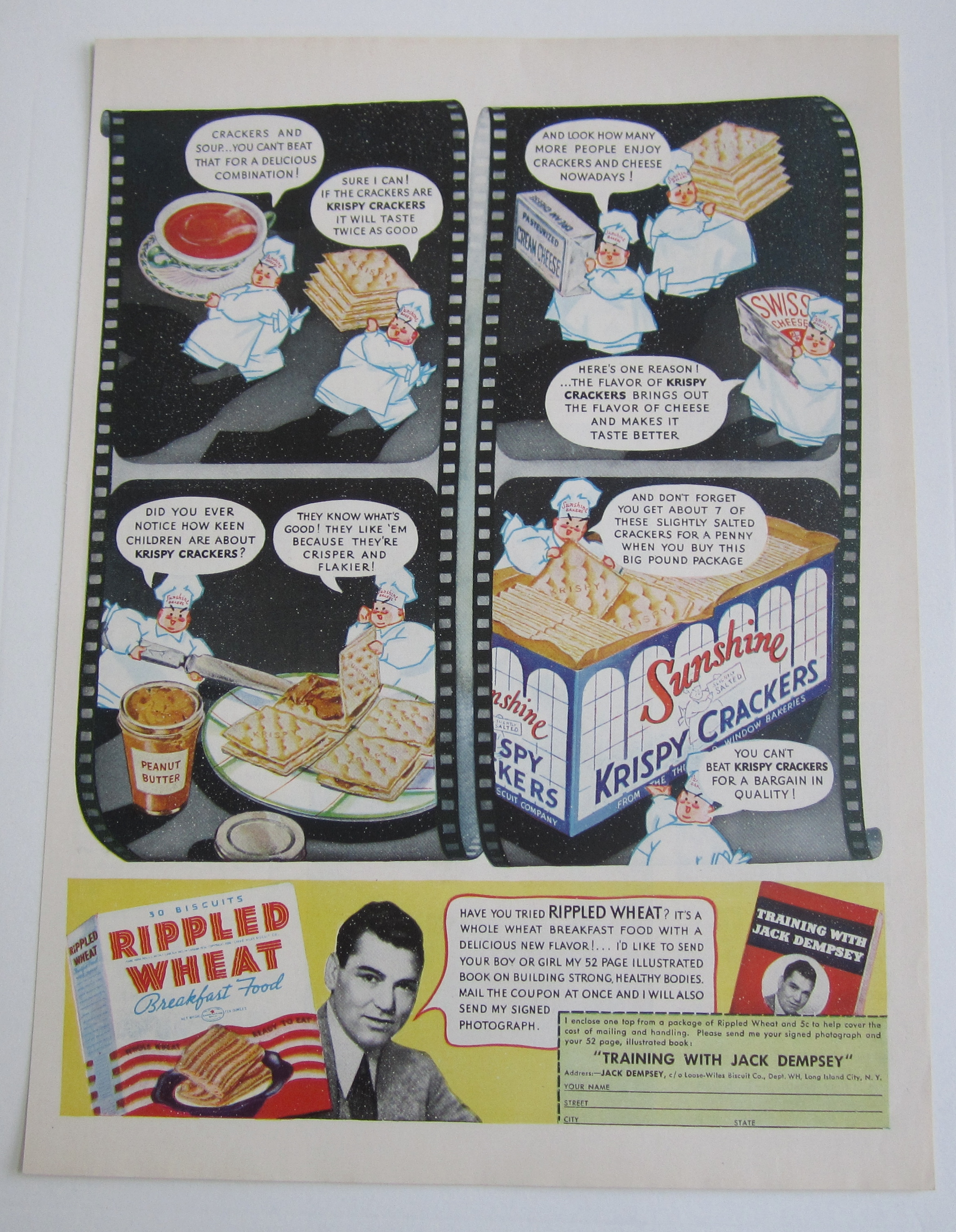 1936 Sunshine Crackers With Many Ways To Use