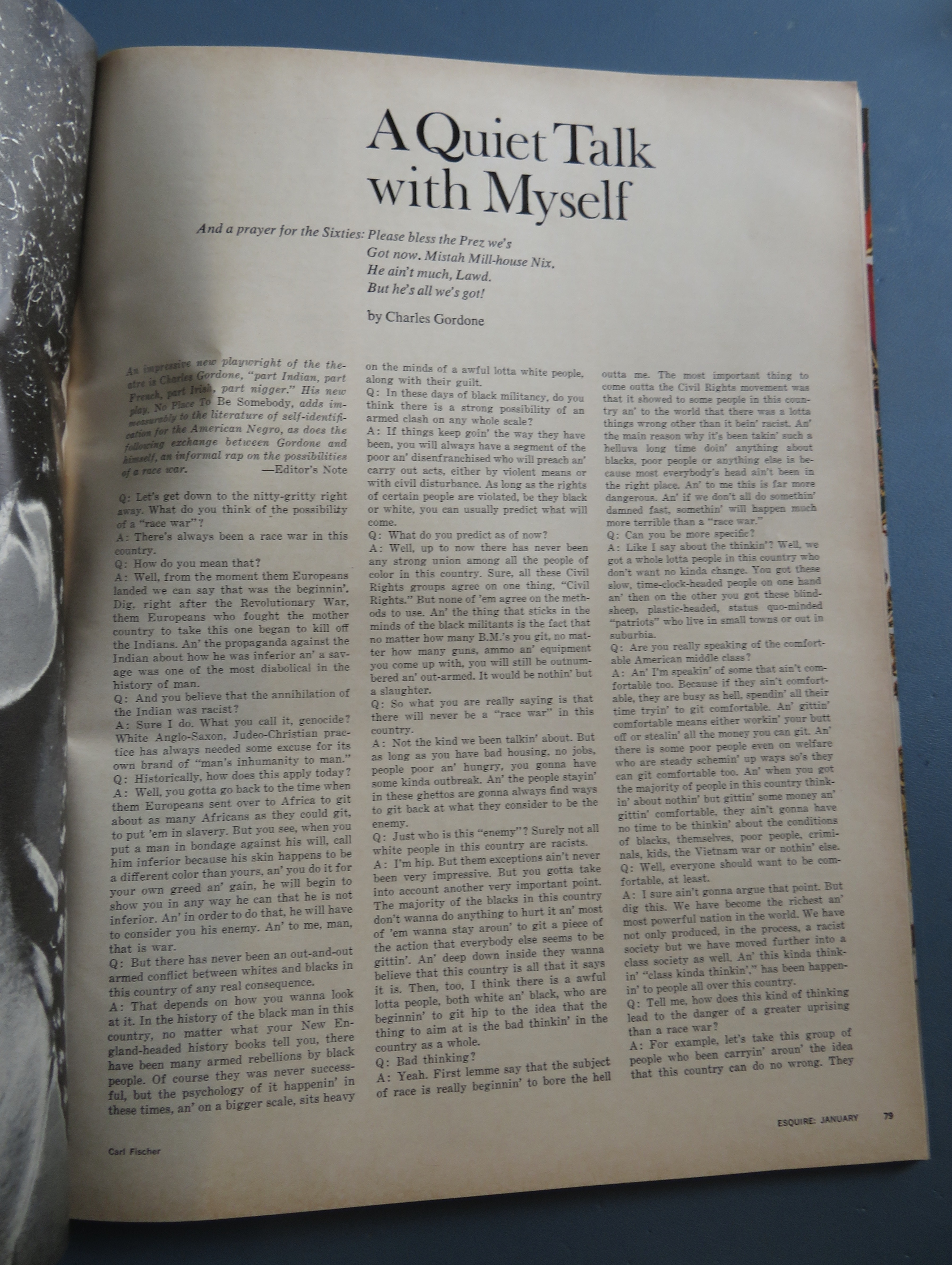 Esquire Magazine January 1970 Duck Everybody