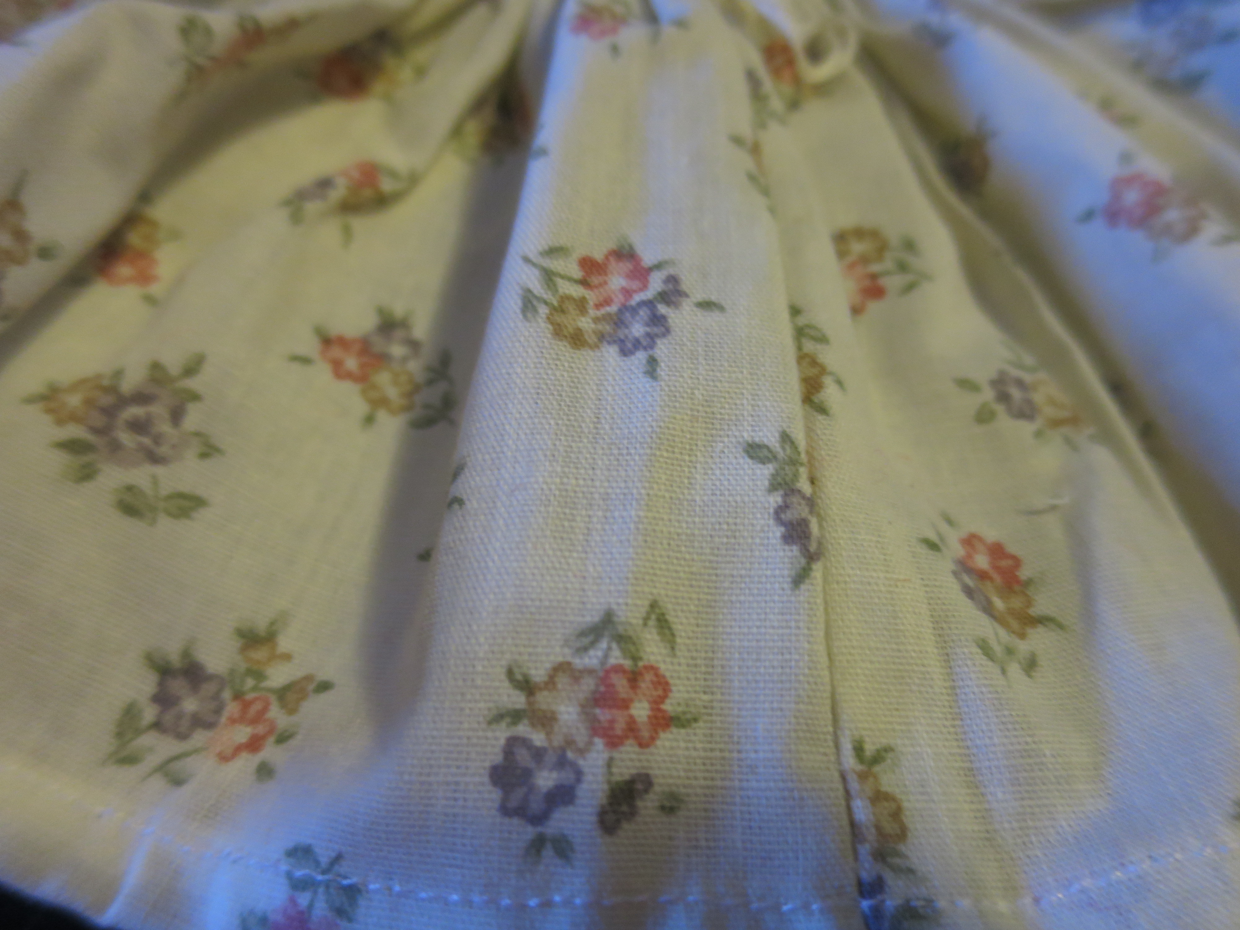 Doll Skirt and Panties Under Pants hand made Floral 1970s