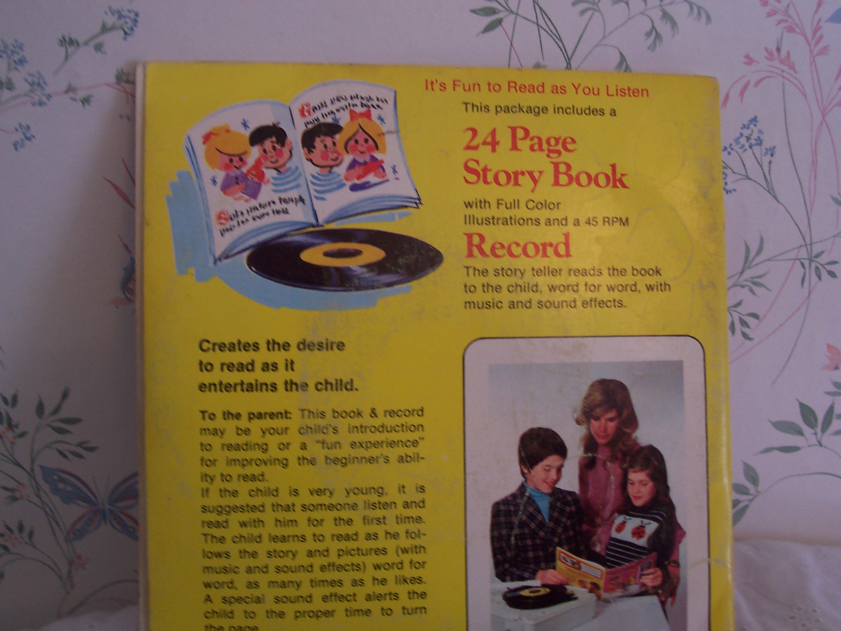 Pinocchio Book and Record Set 1970's