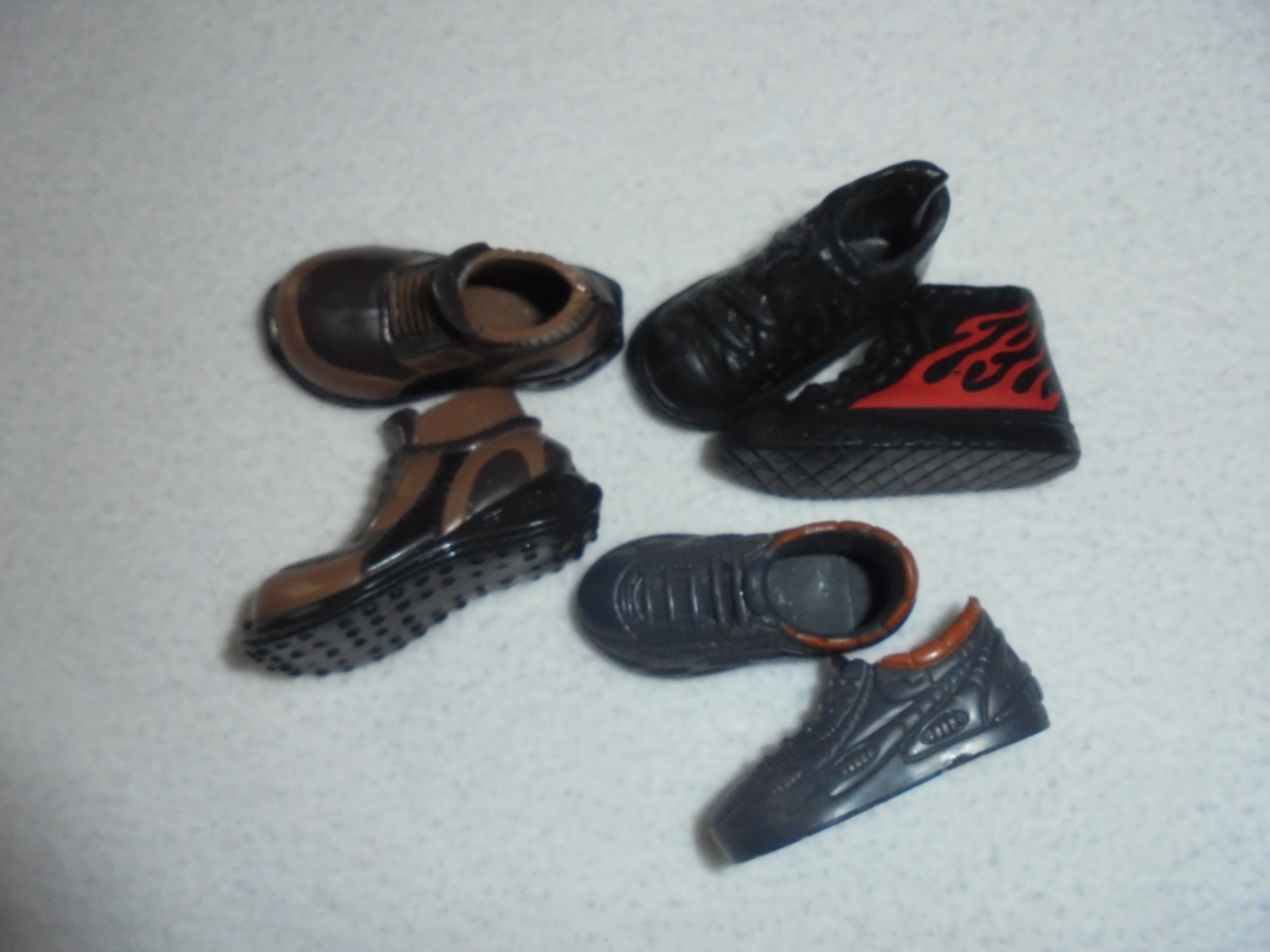 Doll Shoes G I Joe type three pairs