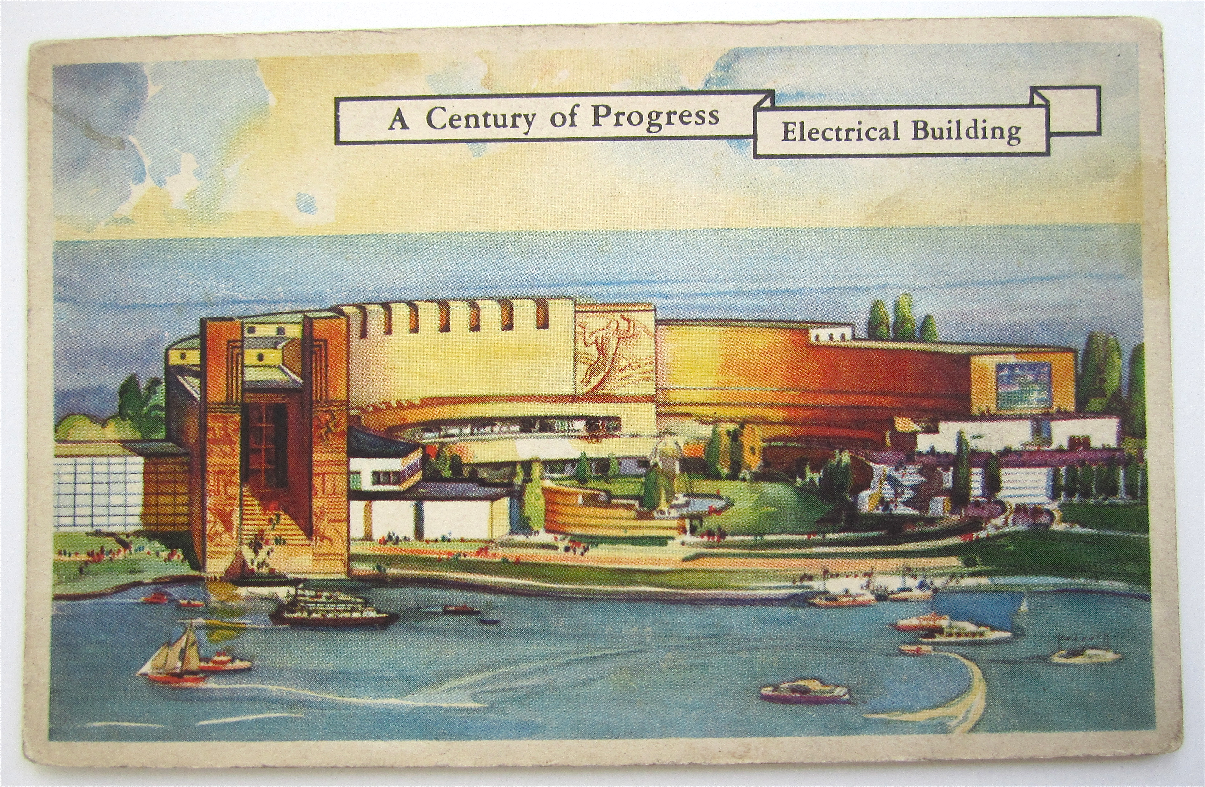 Electrical Building Postcard (1933 Century Of Progress)