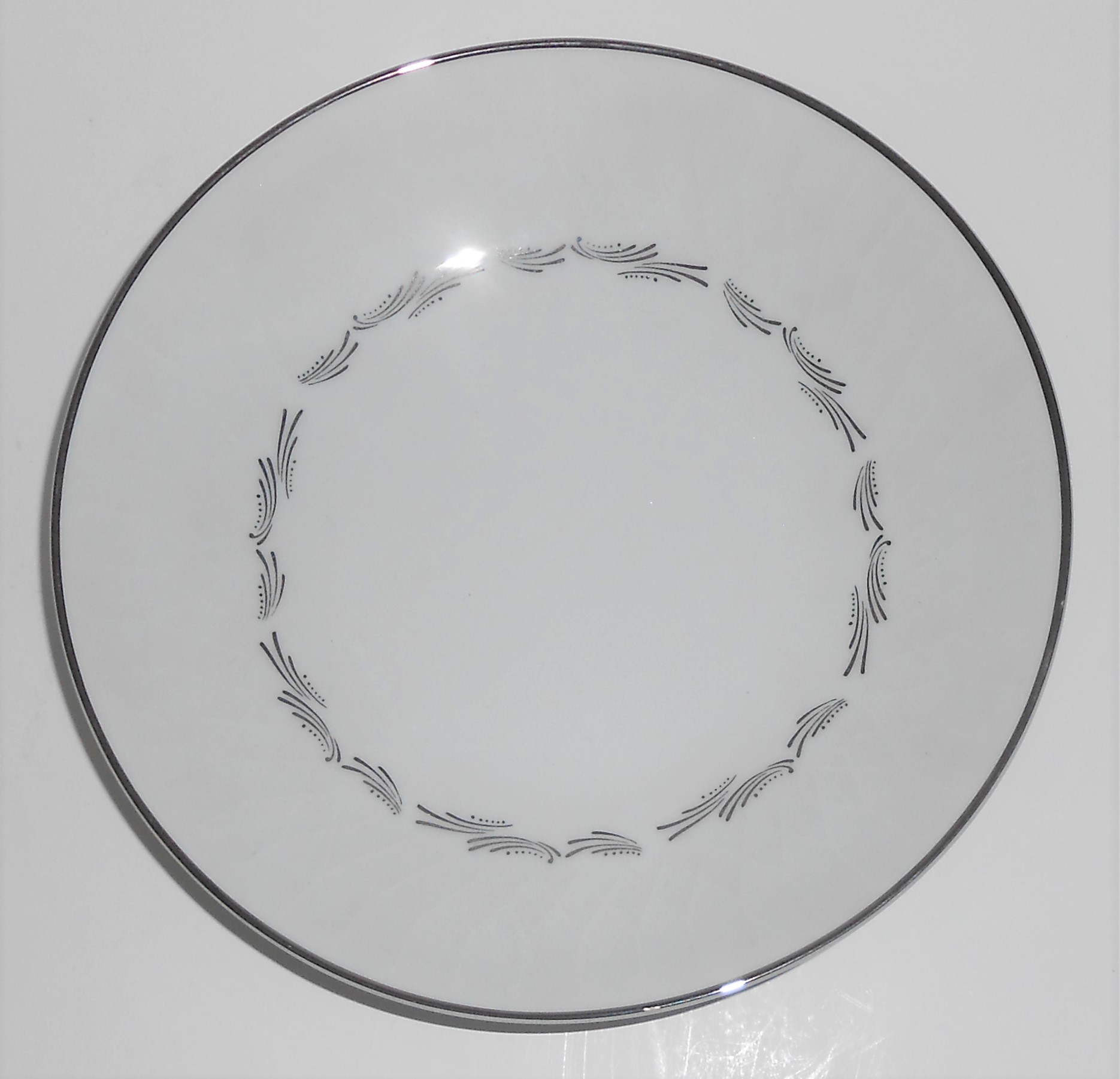 Noritake China Porcelain Platinum Sabina Soup / Cereal