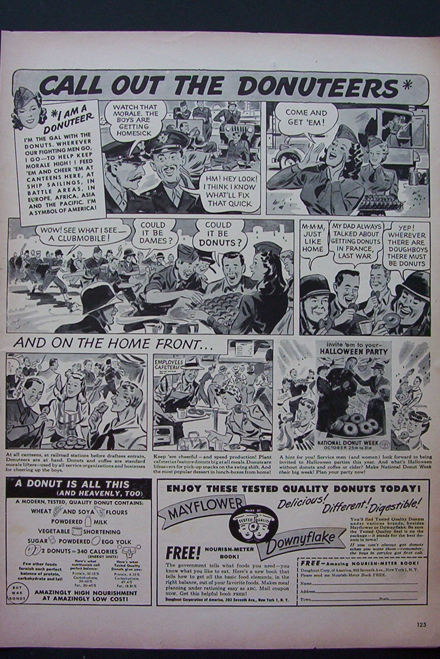1943 Mayflower/Downyflake Donuts w/Call Out Donuteers
