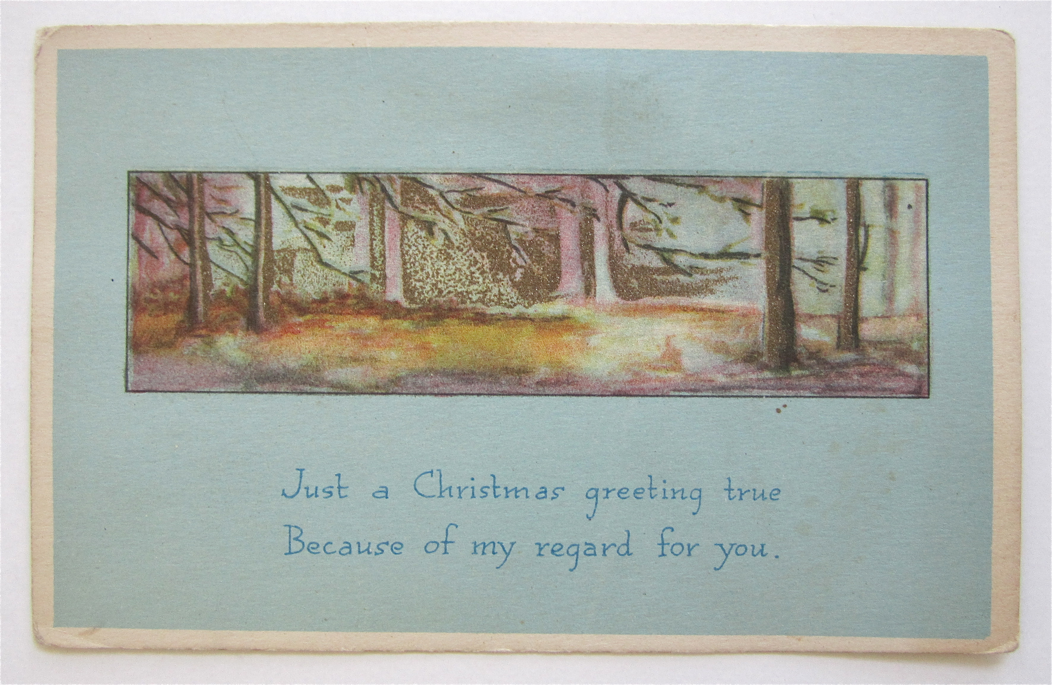 Christmas Greetings Postcard