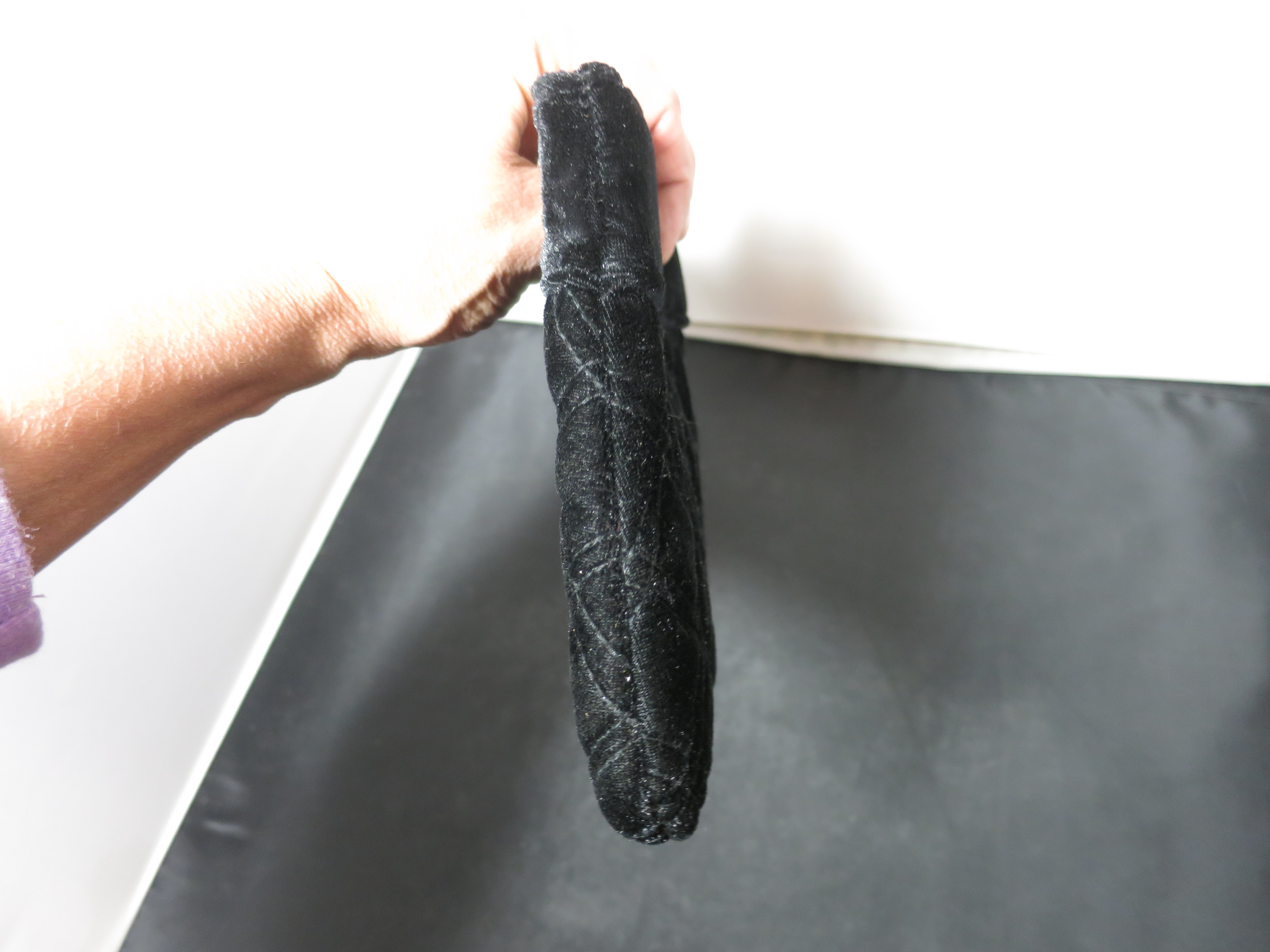 Murval Black Velvet Clutch Purse