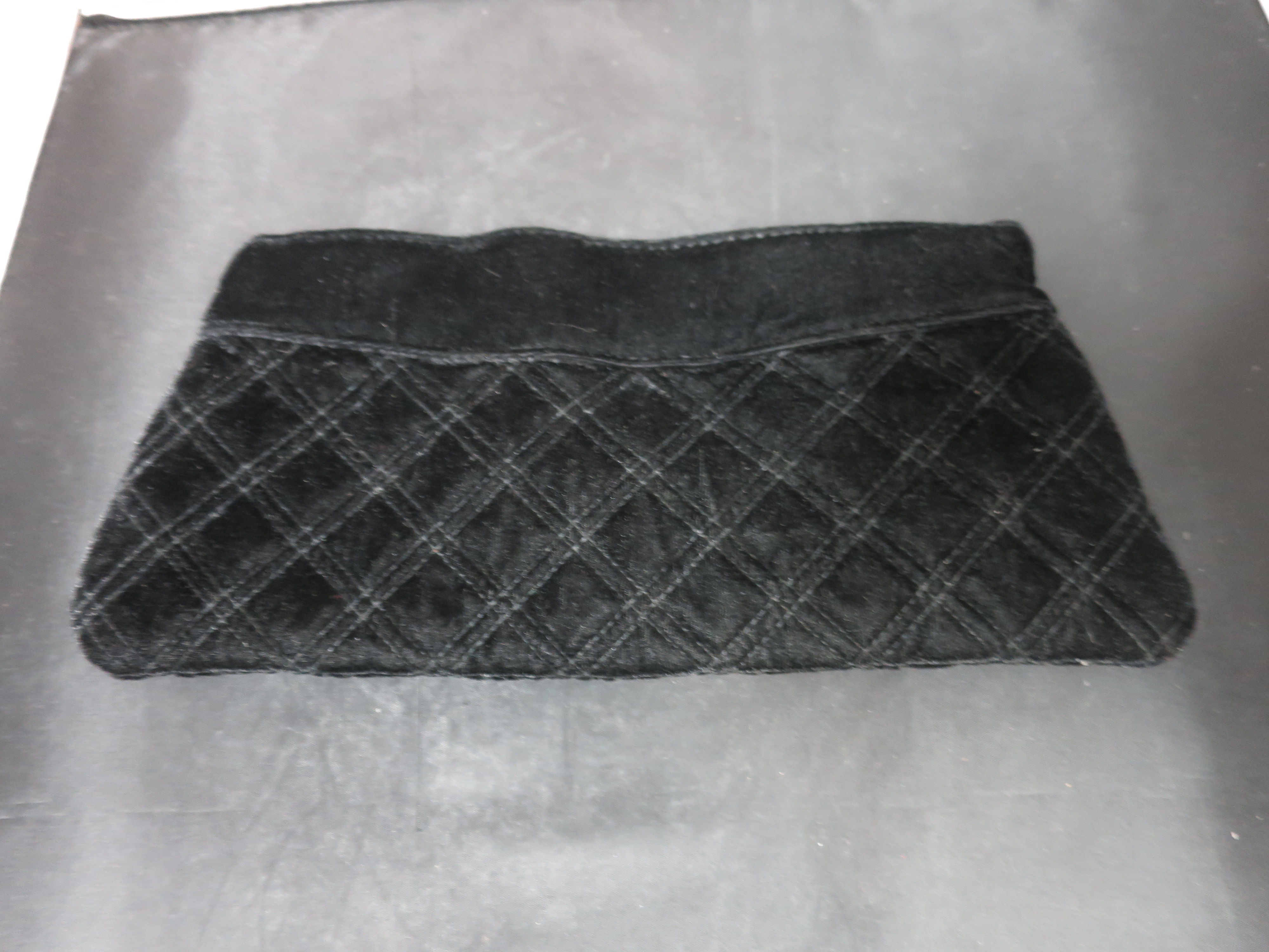 Murval Black Velvet Clutch Purse