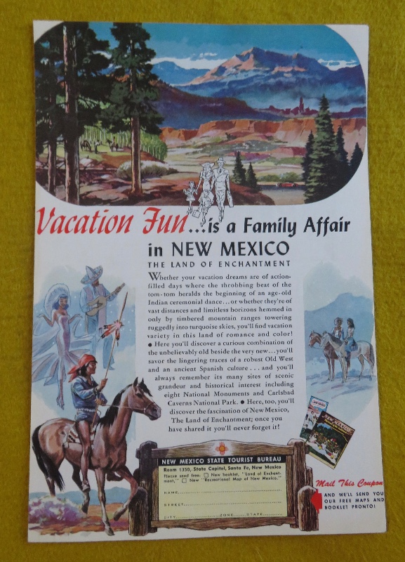 1950 New Mexico With Vacation Fun