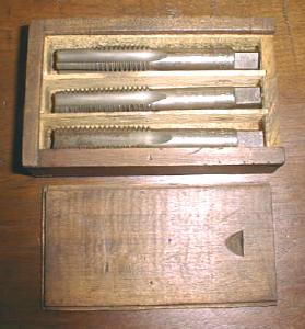 Bay State Taps Boxed Tap Set 9/16-12 Wood Box