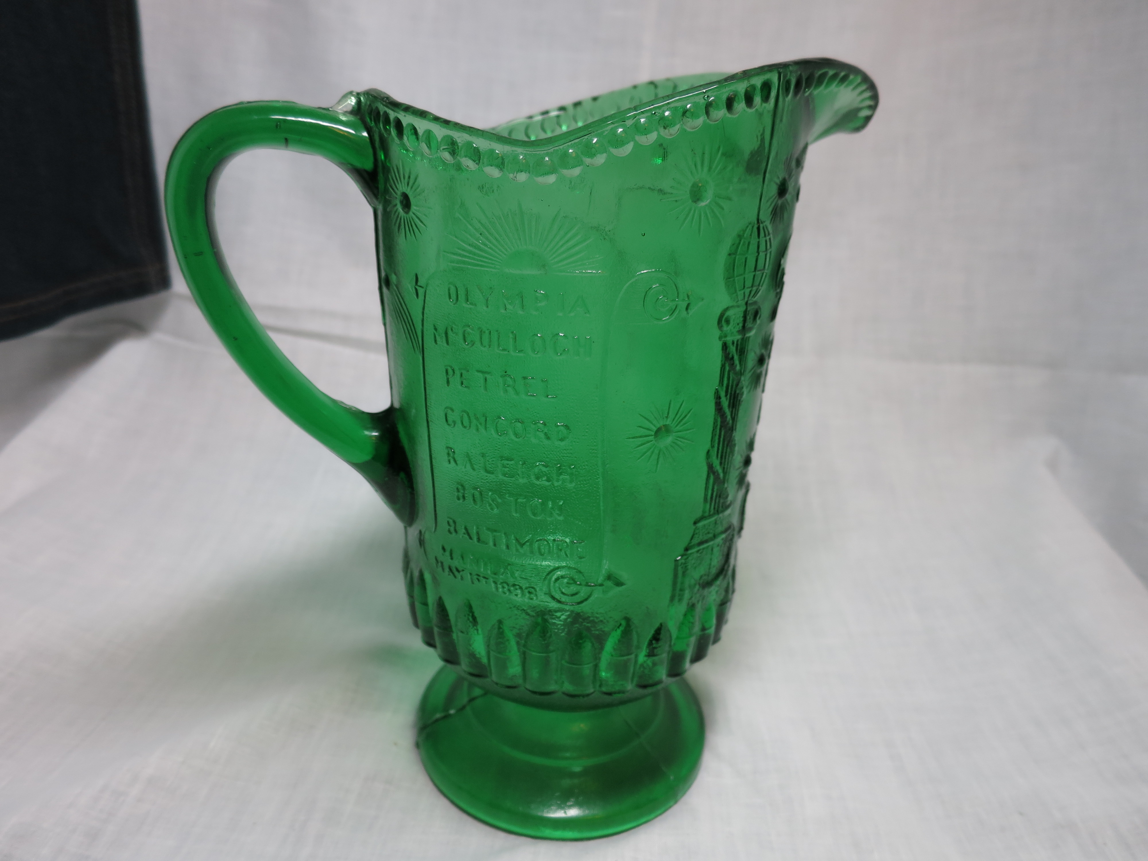Admiral Dewey water pitcher Reproduction Color HTF