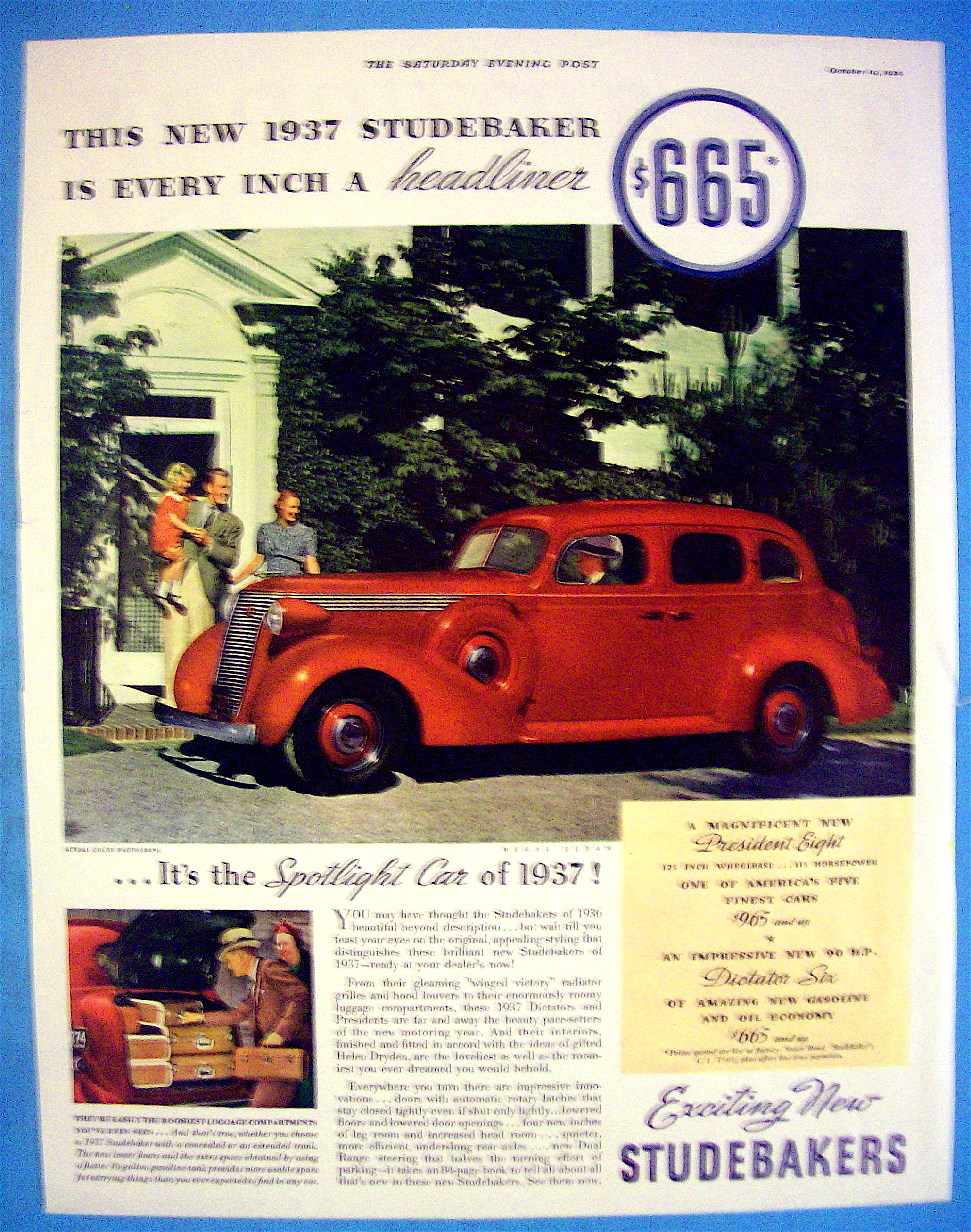 1937 Studebaker With The Regal Sedan
