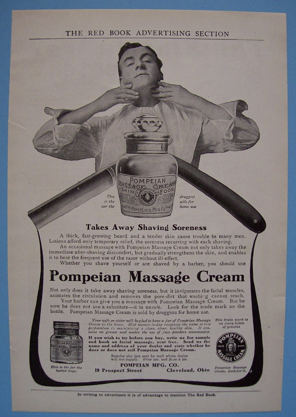 Vintage Ad: 1905 Pompeian Massage Cream