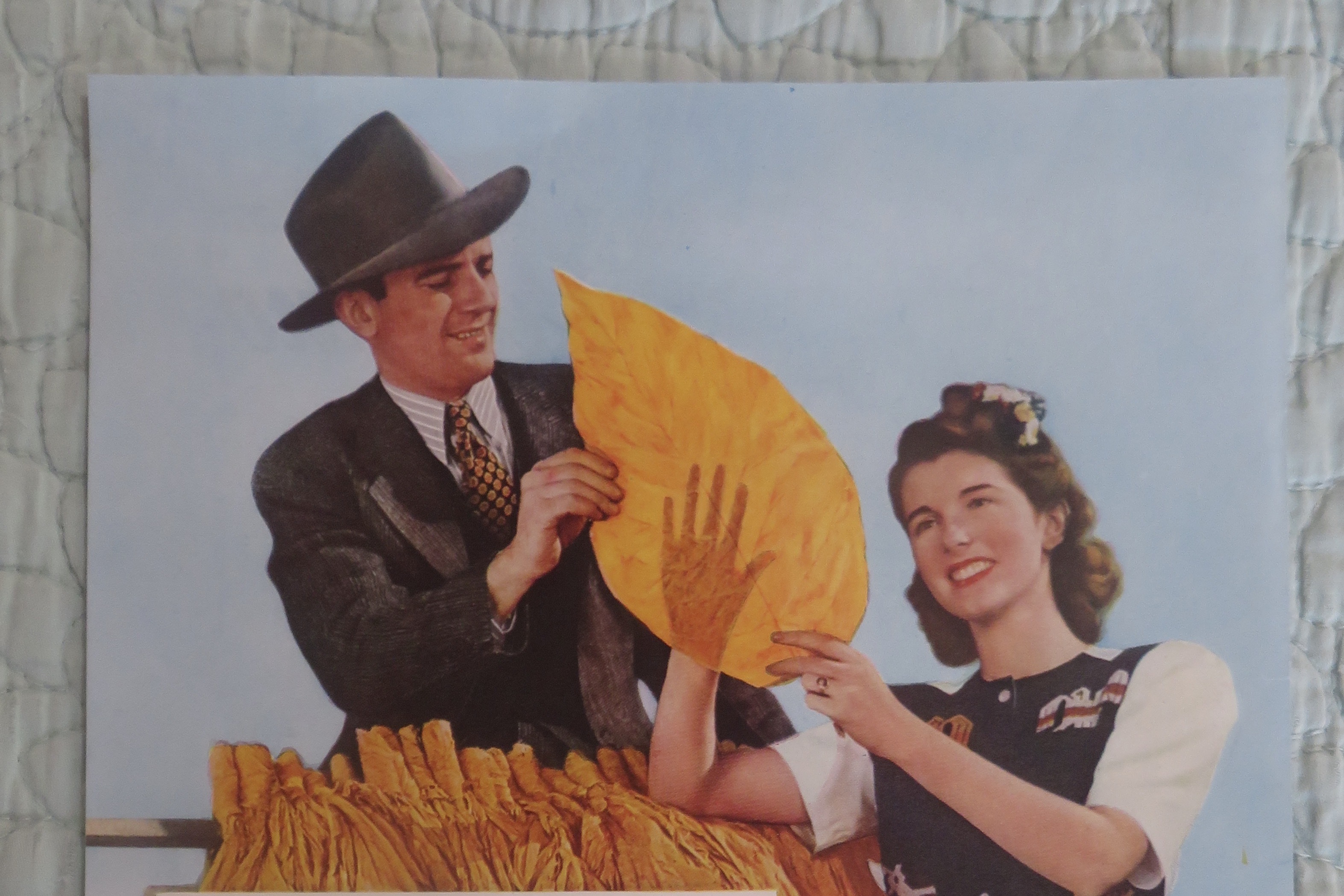 1941 Lucky Strike Cigarettes with Man & Woman & Leaf
