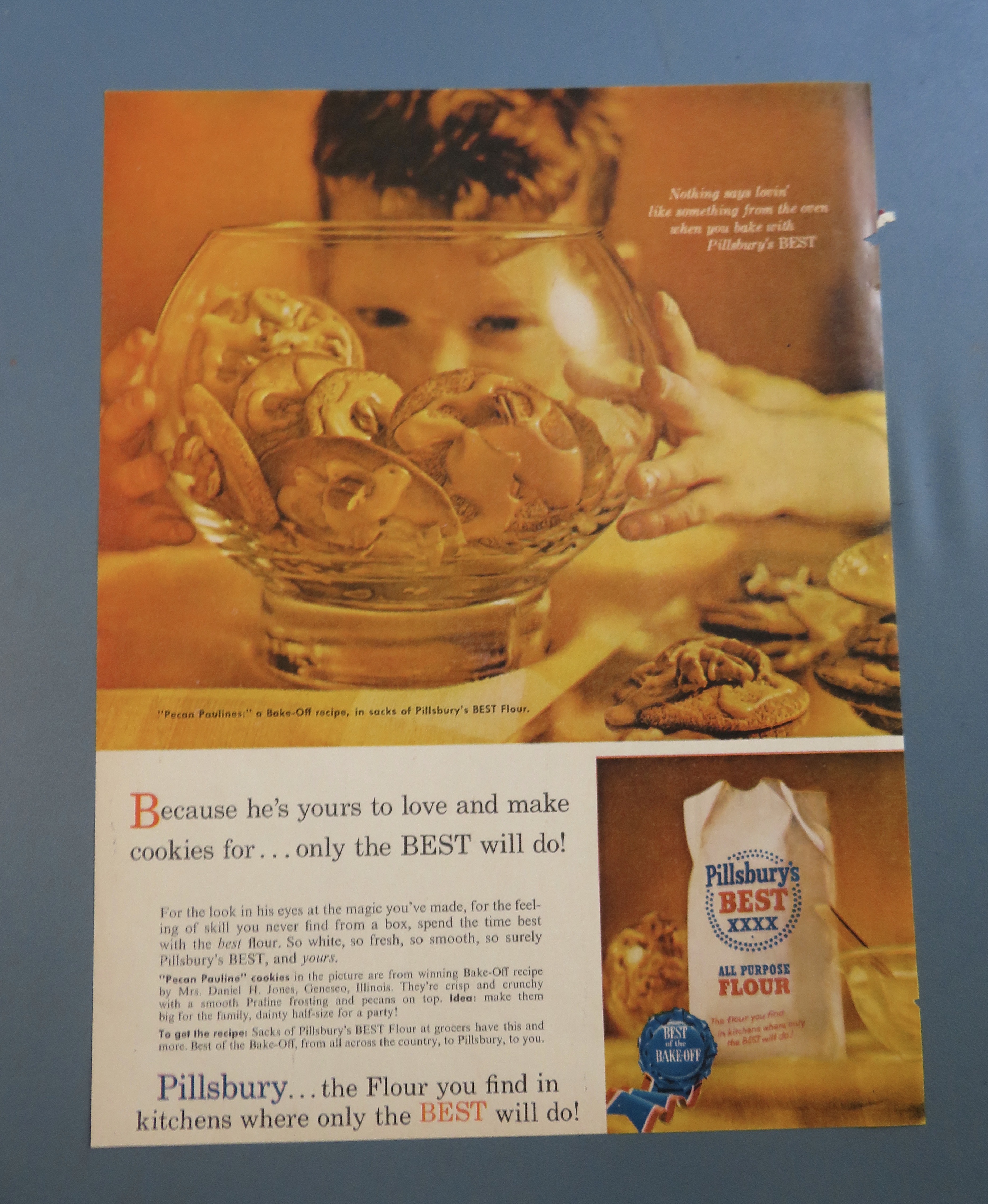 1960 Pillsbury Best All Purpose Flour with Little Boy