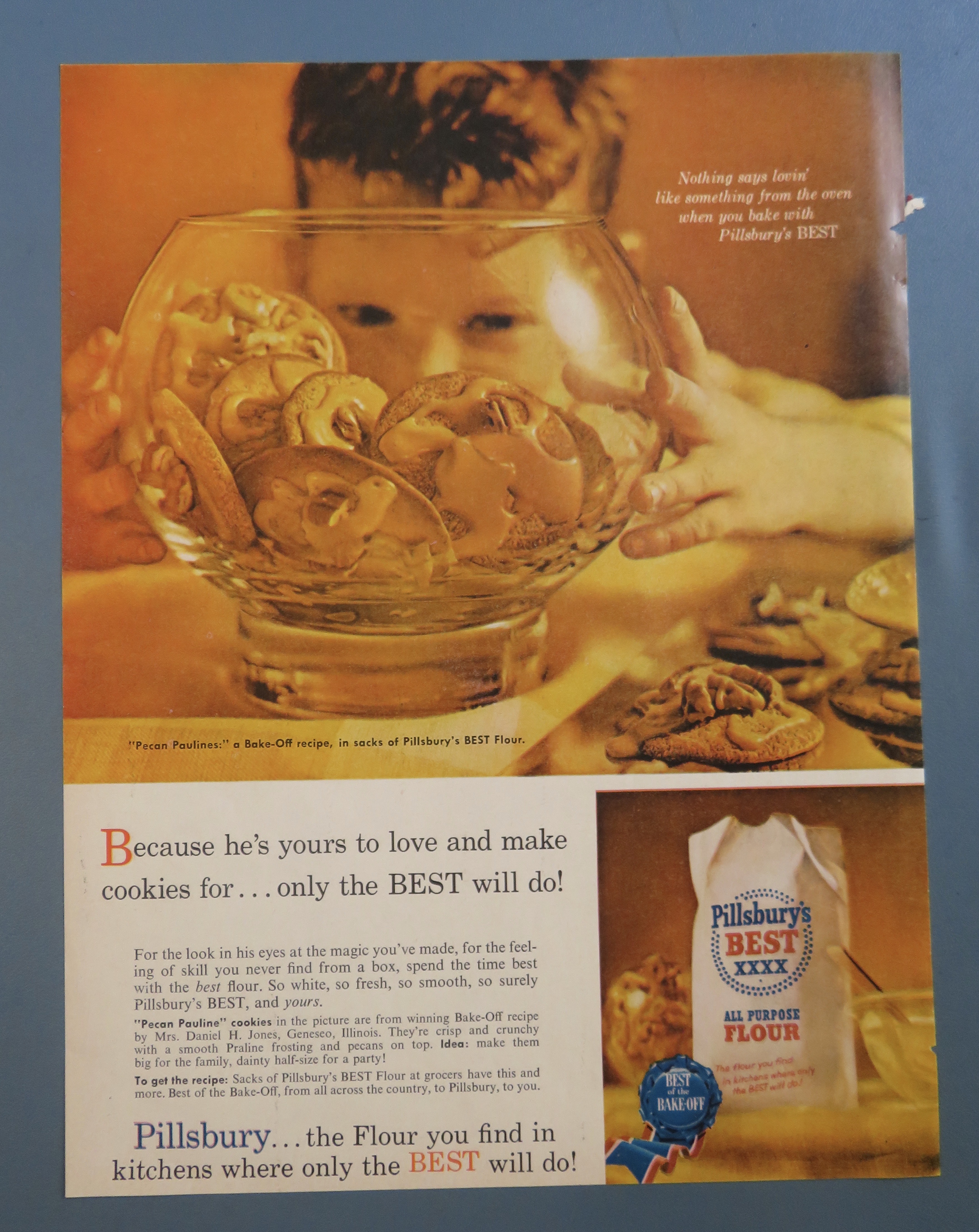 1960 Pillsbury Best All Purpose Flour with Little Boy