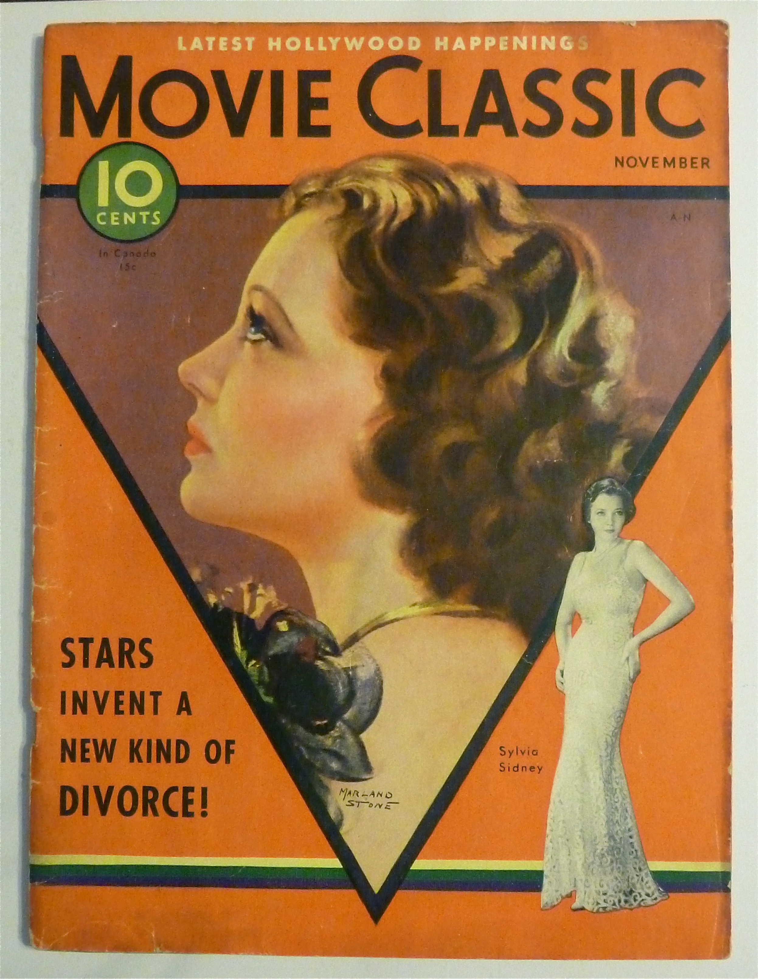 Movie Classic Magazine November 1932 Sylvia Sidney