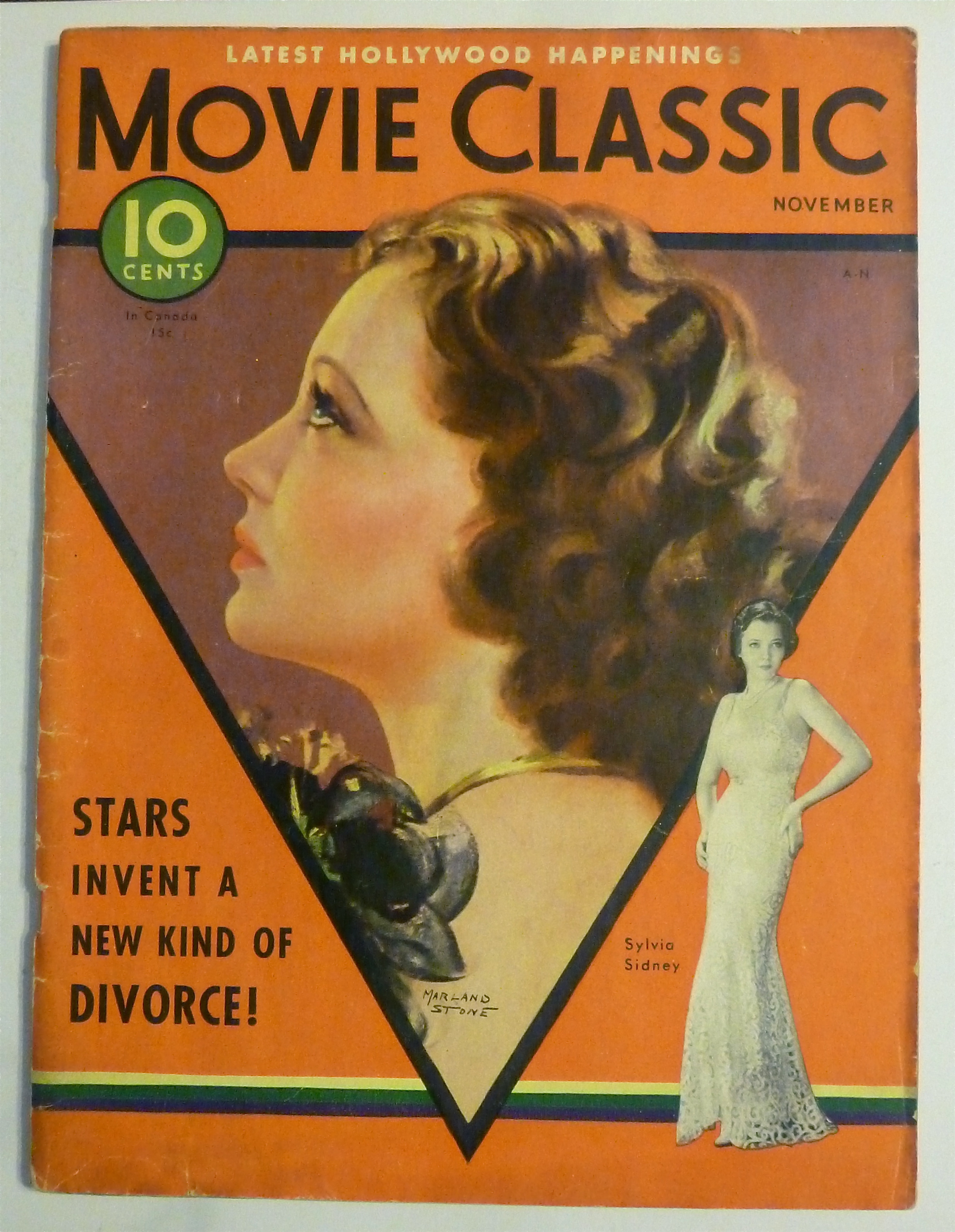 Movie Classic Magazine November 1932 Sylvia Sidney
