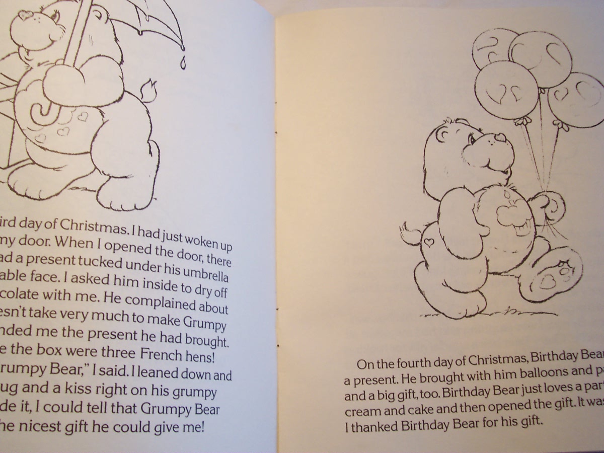 Care Bears Christmas Book and Tape 1983