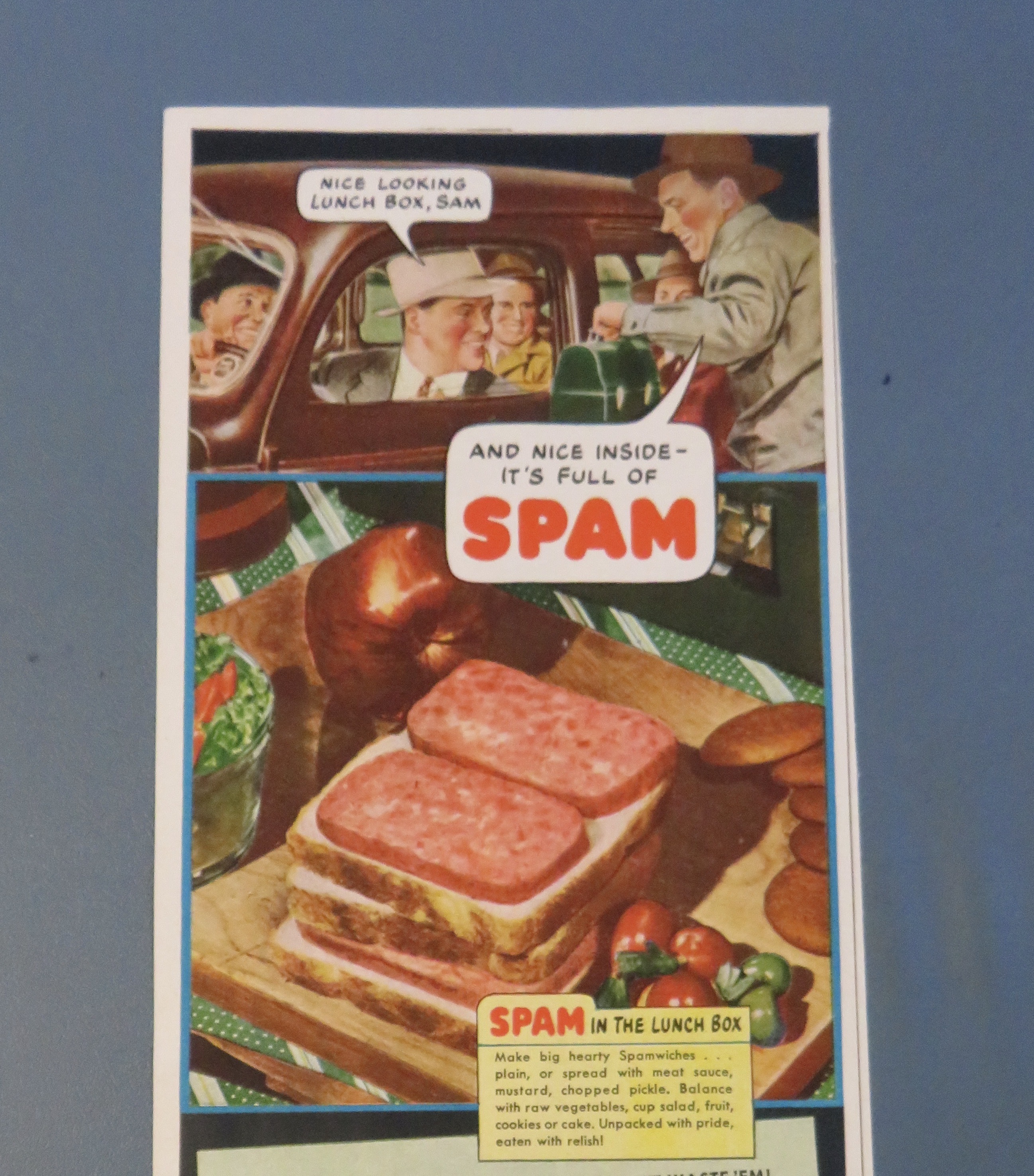 1943 Hormel Spam with Spam In The Lunch Box