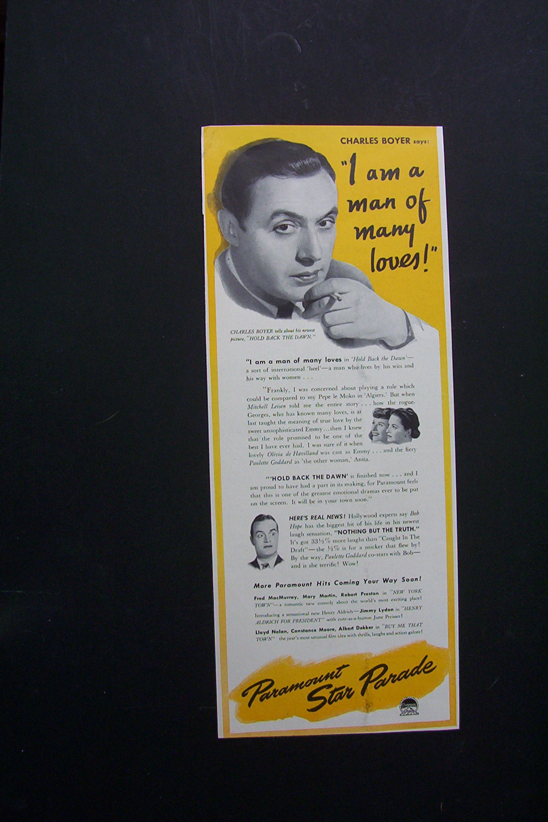 1941 Paramount Star Parade with Charles Boyer