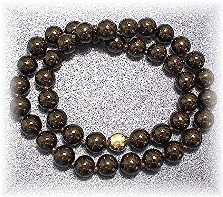 28 Inch Handknotted Plastic/Lucite Necklace