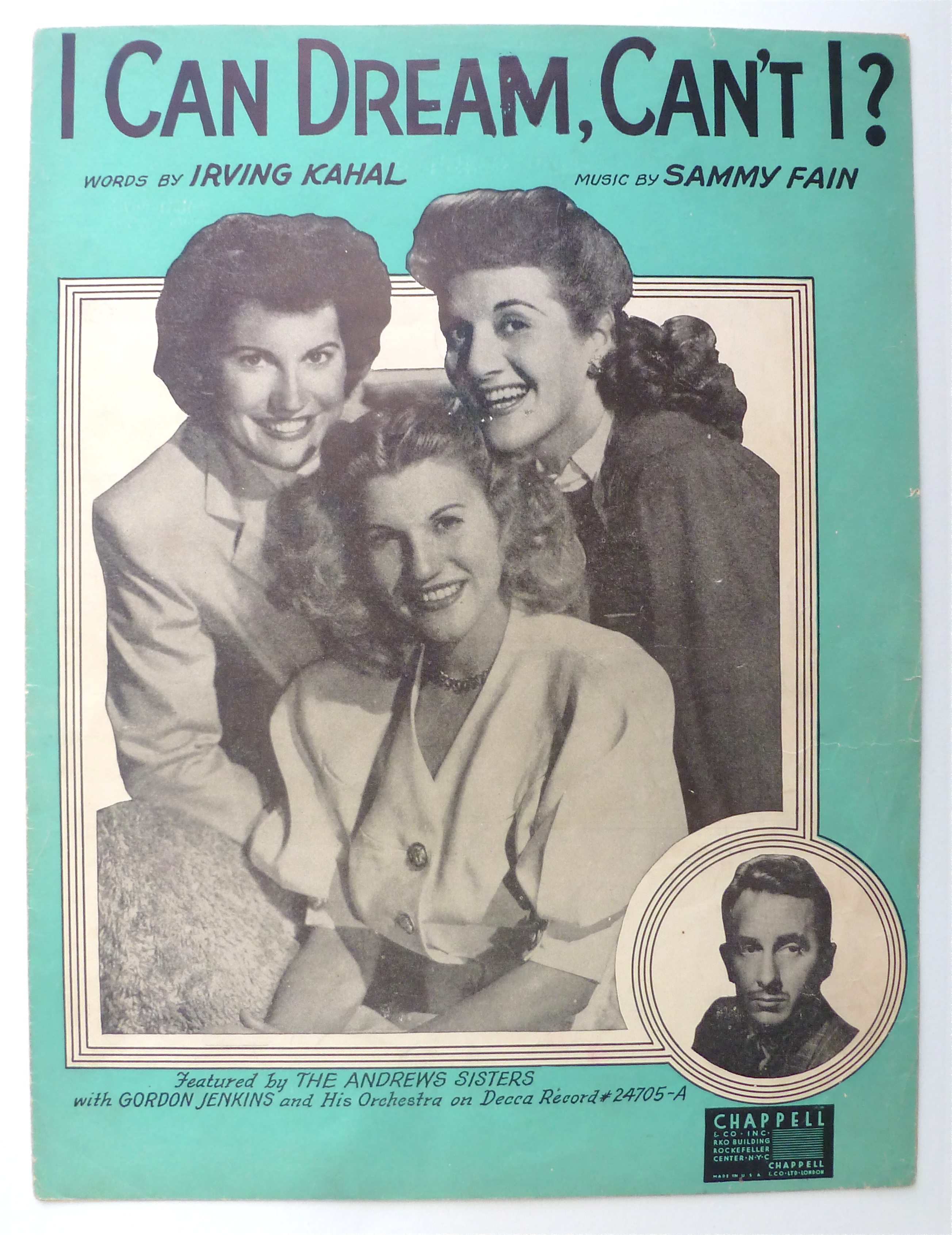 Sheet Music For 1937 I Can Dream, Can't I?