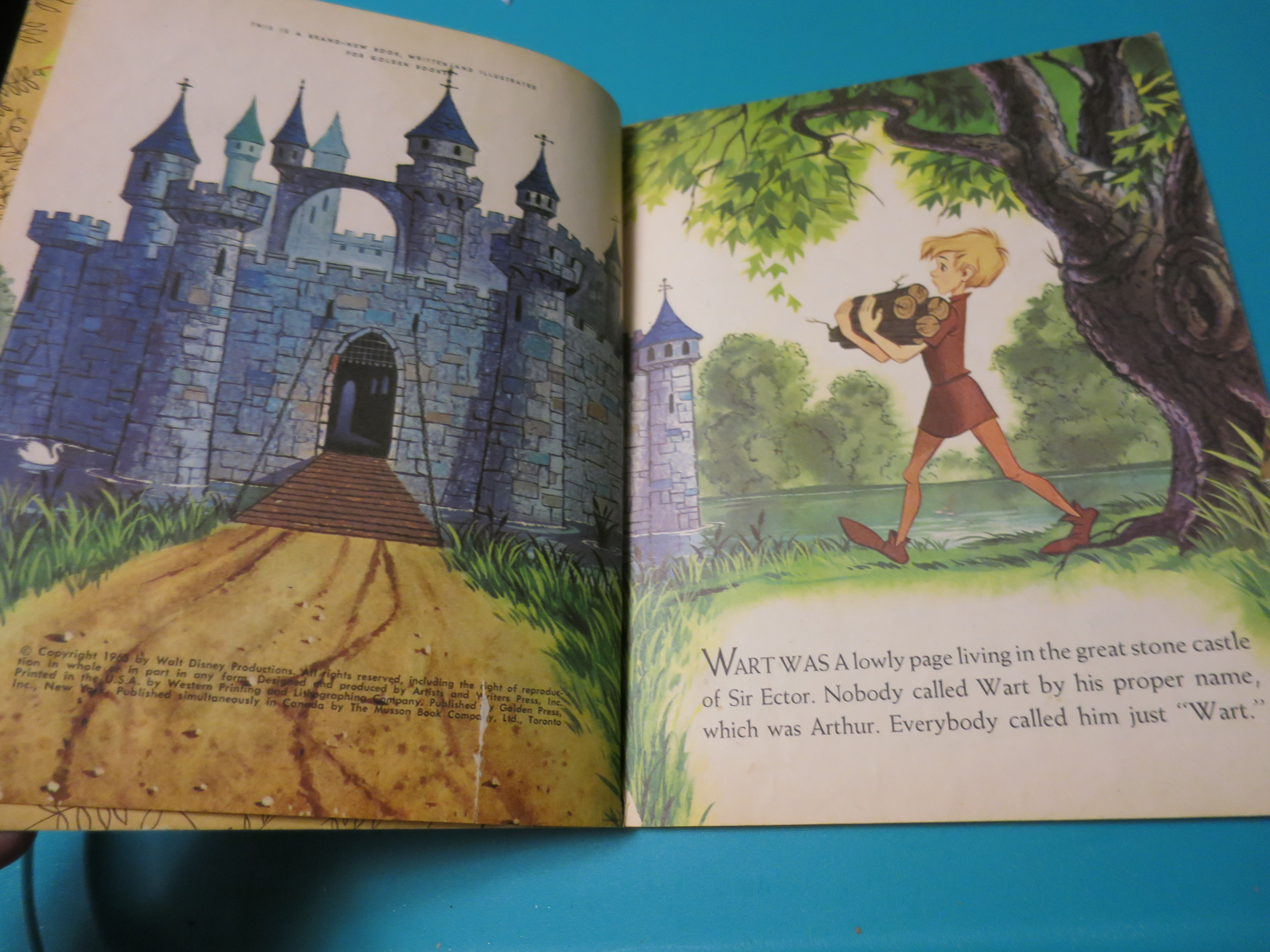 Sword And The Stone a Little Golden Book 1963